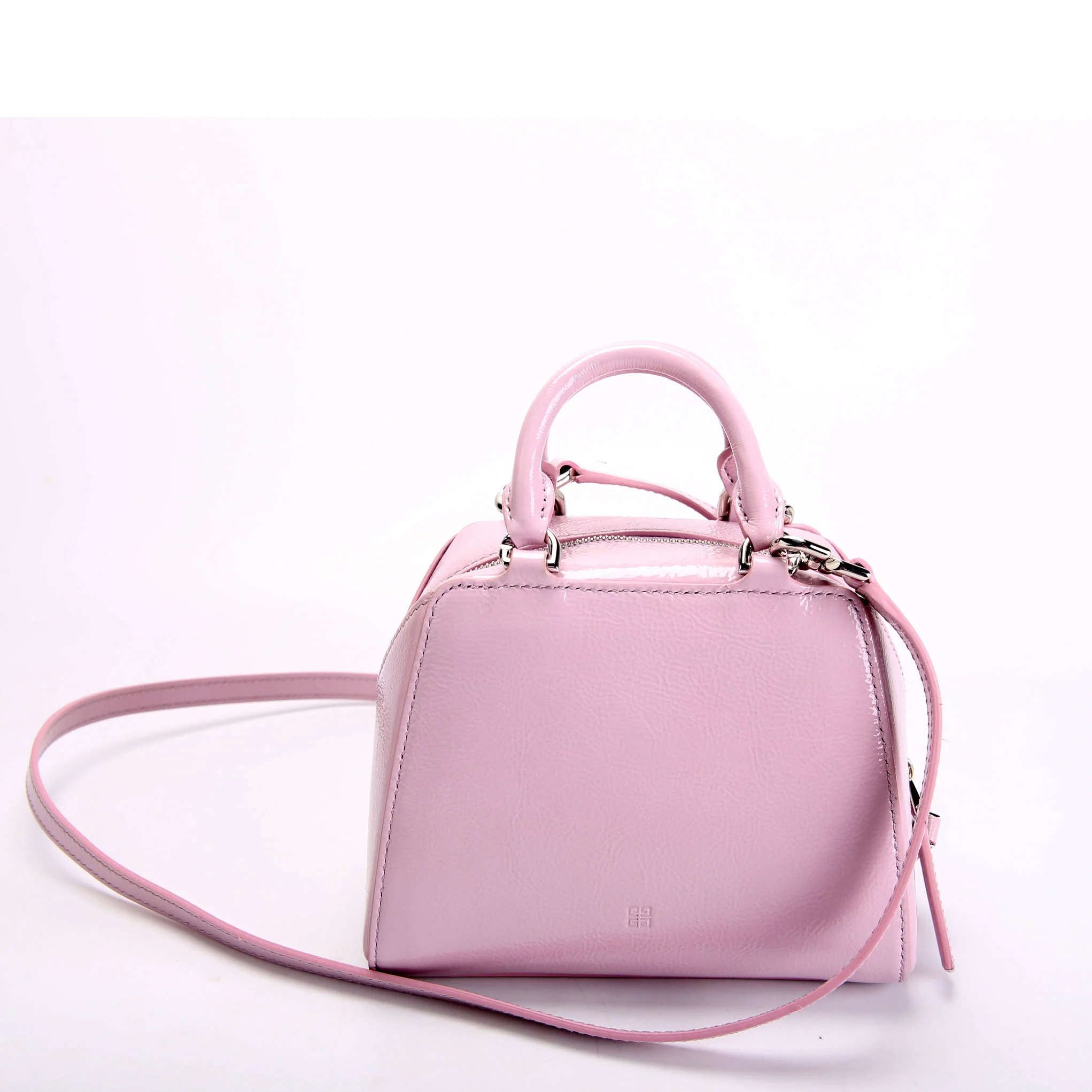 Antigona Nano Cube Patent Crossbody Lavender - Image 3