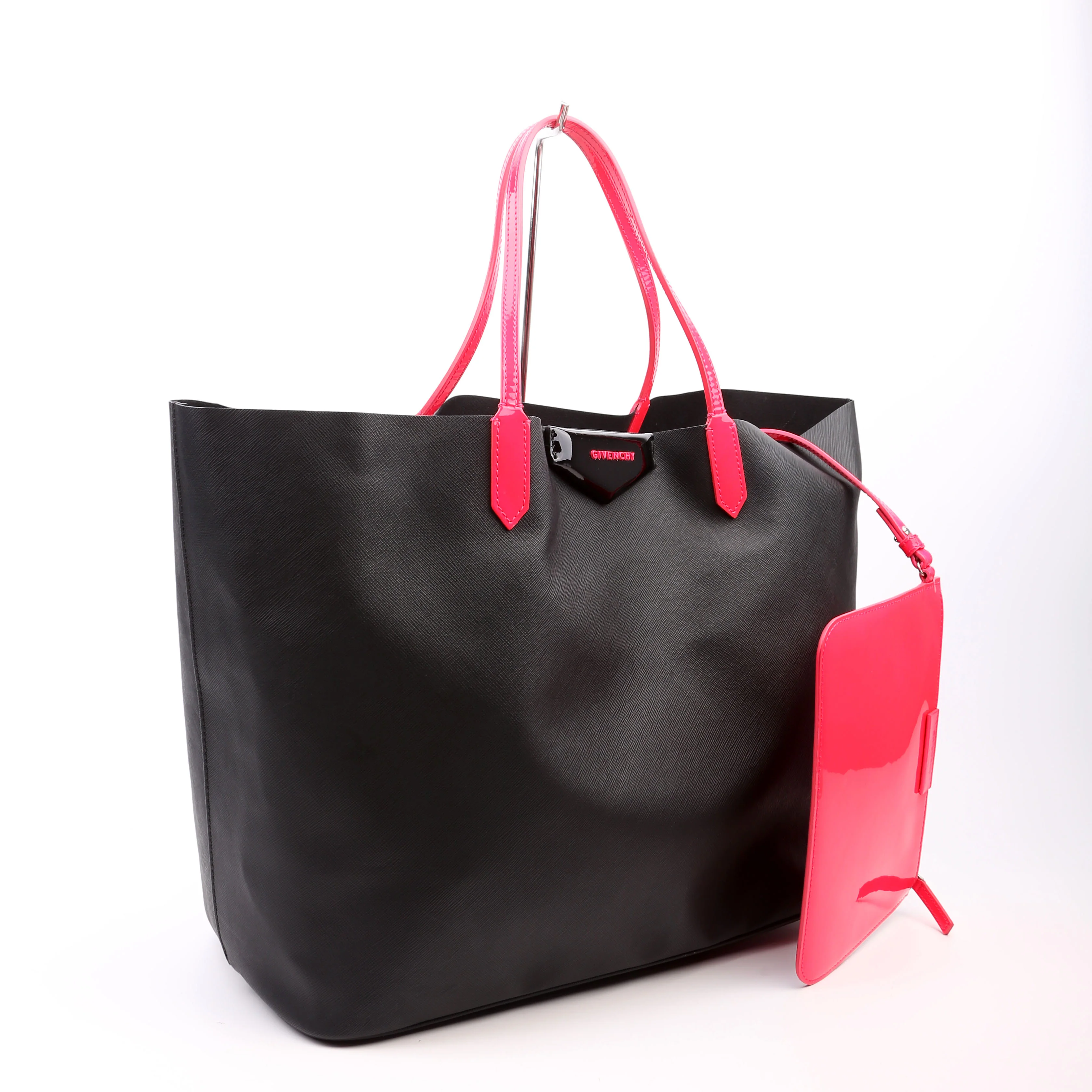 Antigona Shopping Tote Large Black/Pink - Image 2