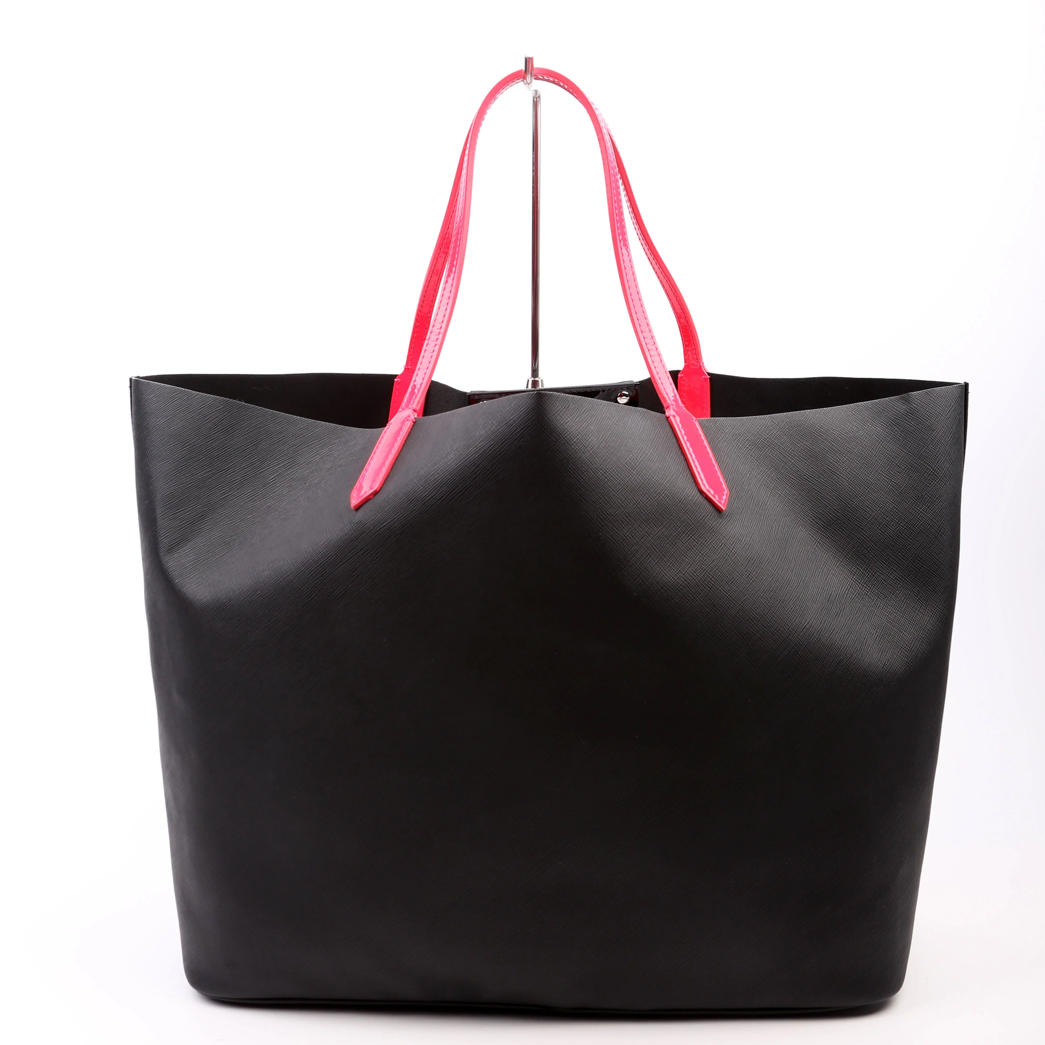 Antigona Shopping Tote Large Black/Pink - Image 3