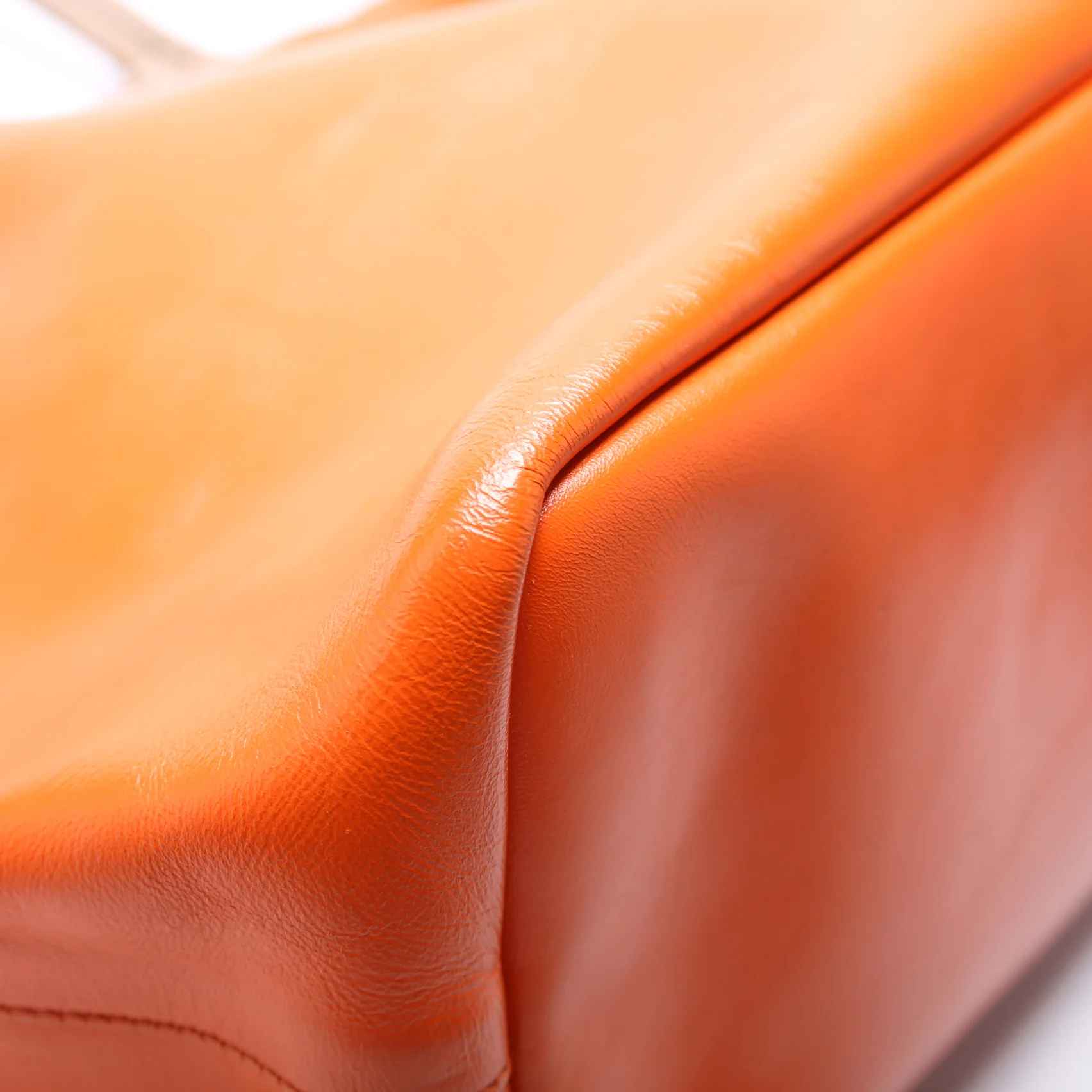 Antigona Soft Shopping Leather Orange - Image 5