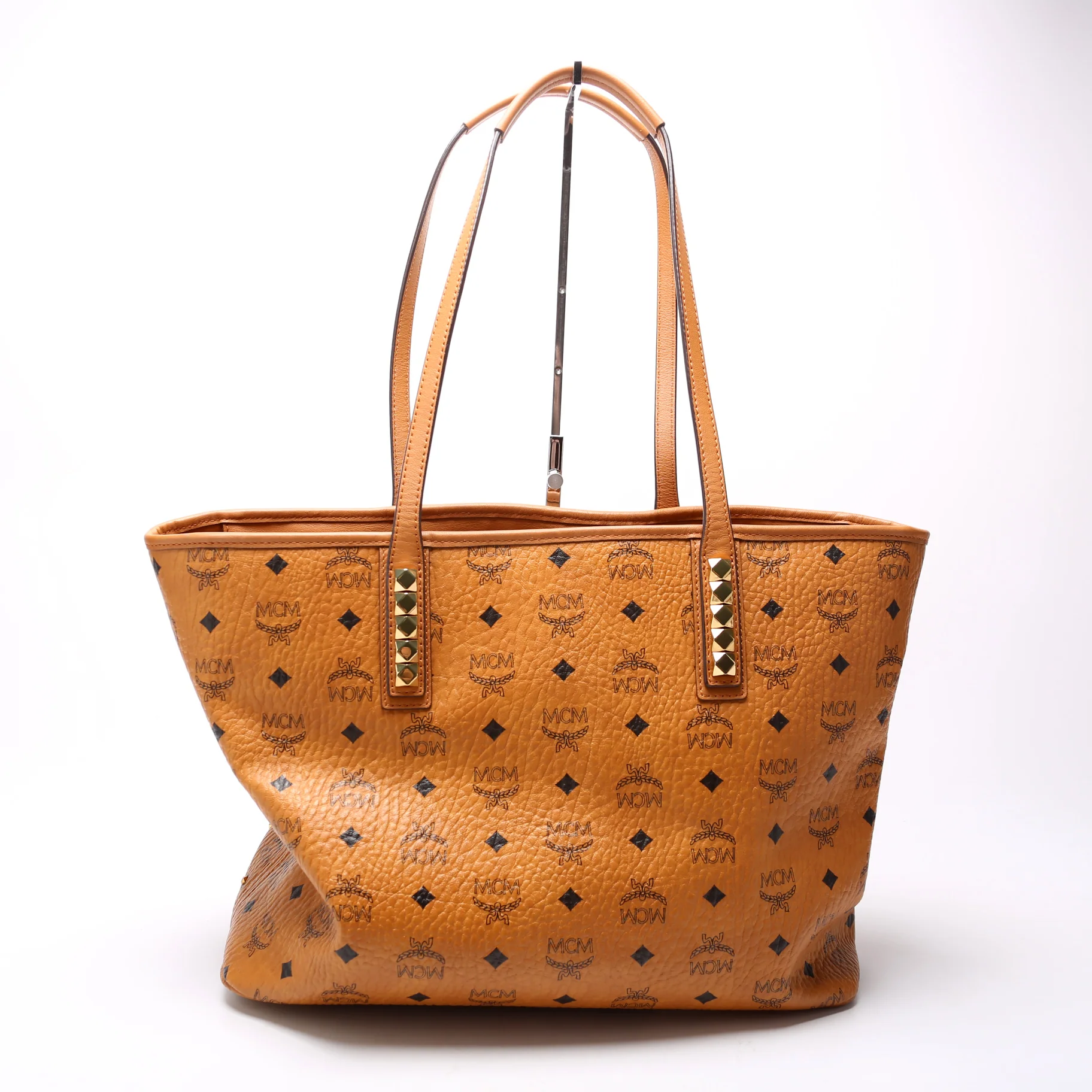 Anya Studded Visetos Medium Tote With Pouch - Image 3