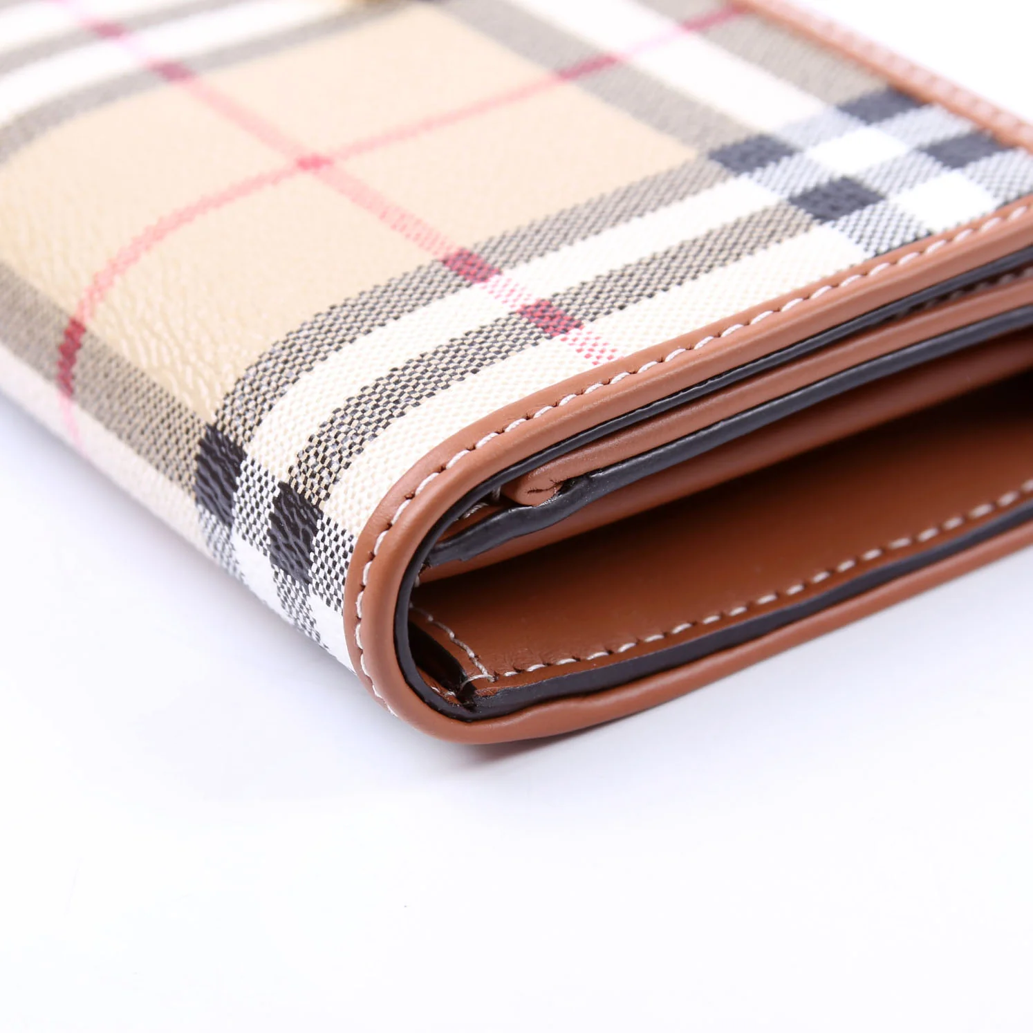 Archive Check Continental Wallet Brown - Image 9