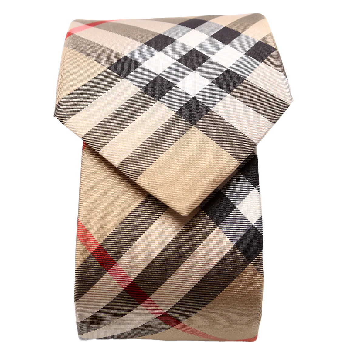 Archive Check Silk Scarf