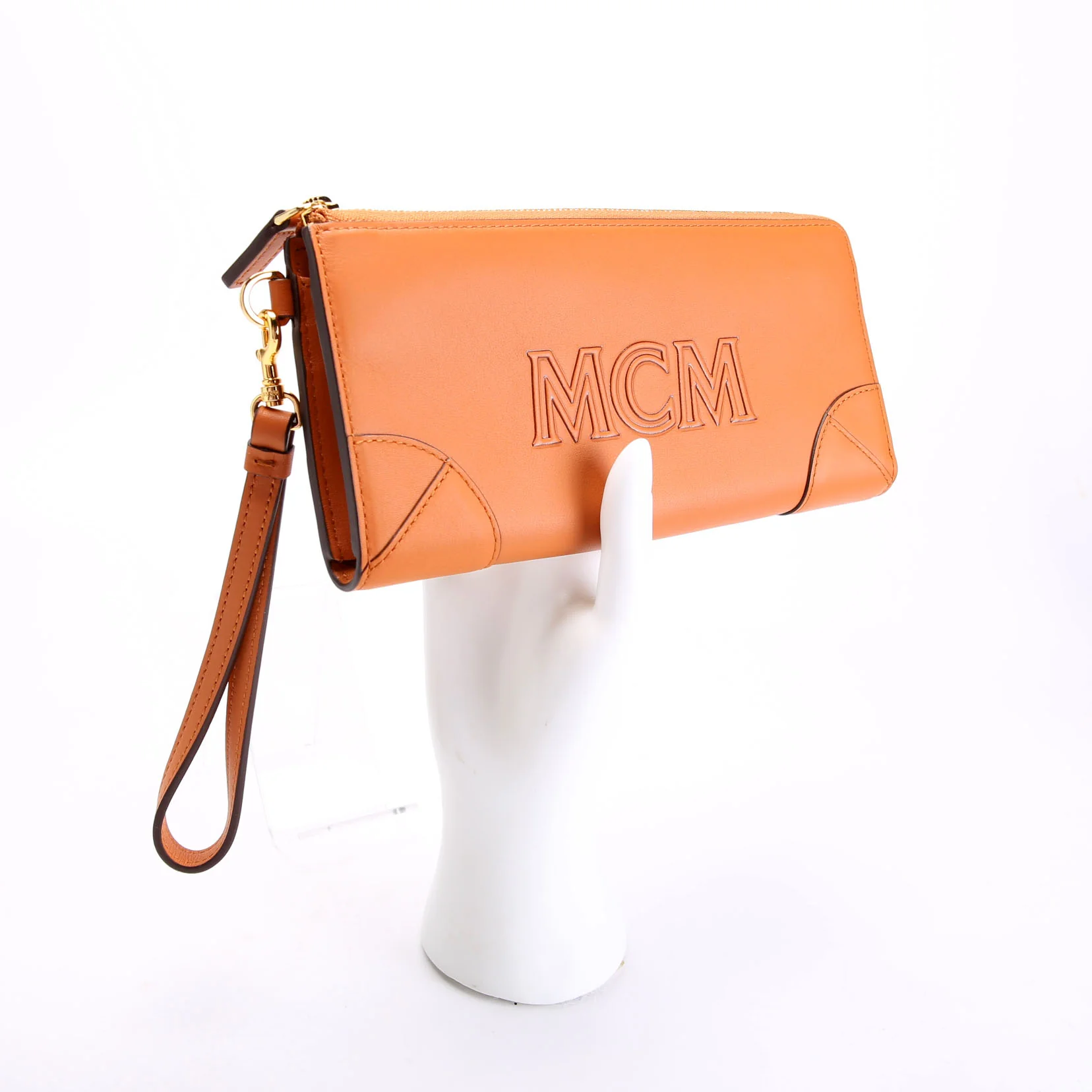 Aren Zip Around Wallet Spanish Calfskin Brown - Image 11