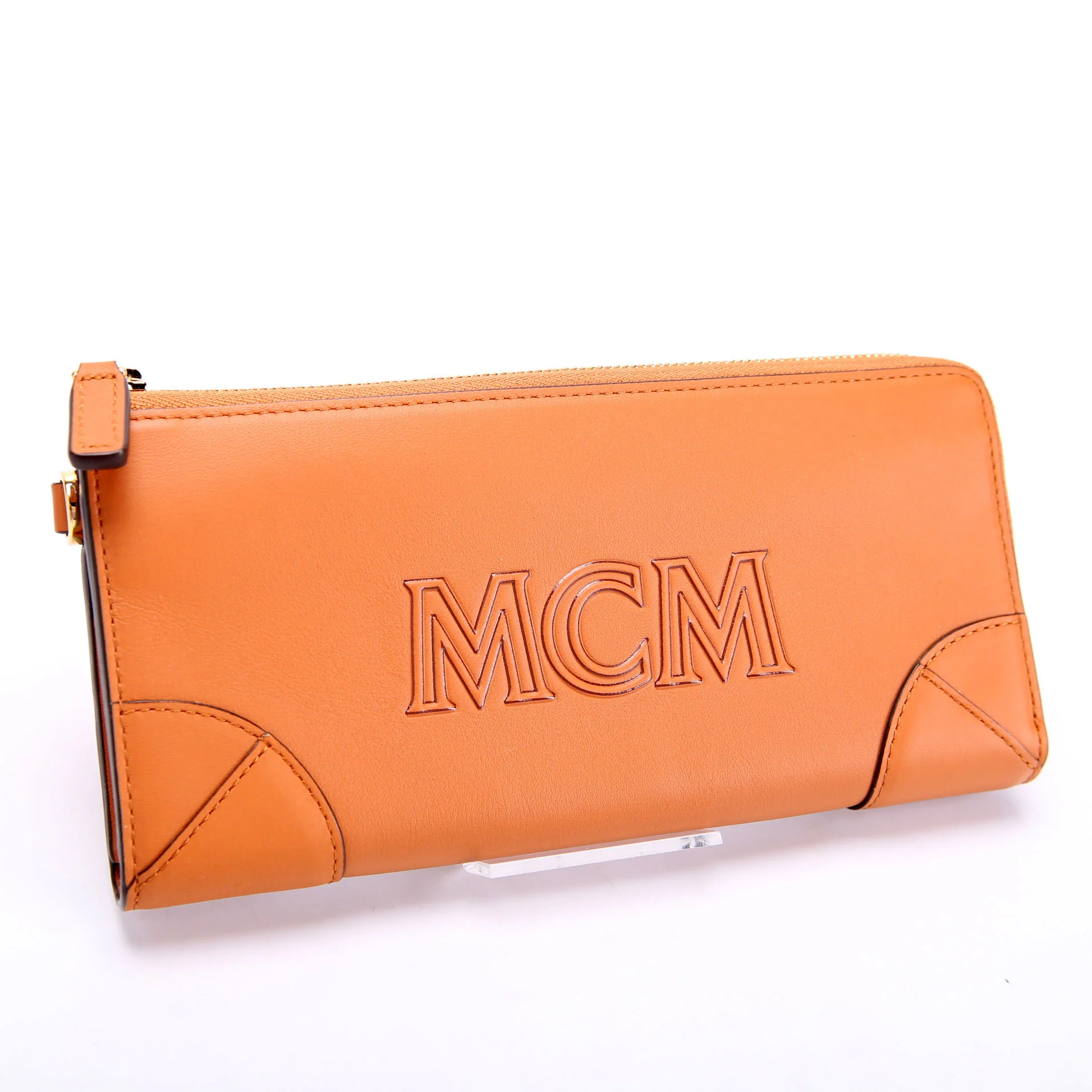 Aren Zip Around Wallet Spanish Calfskin Brown - Image 3