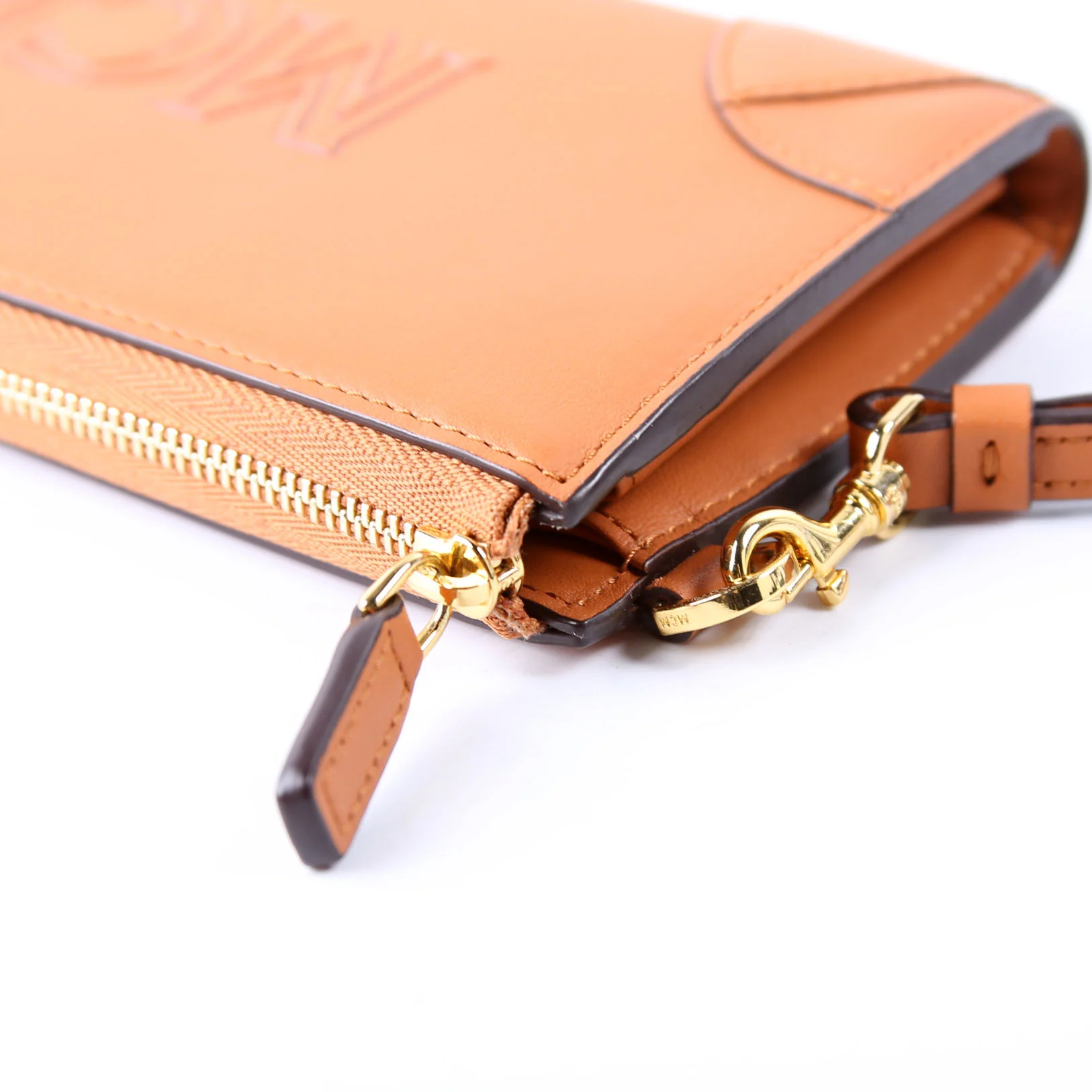Aren Zip Around Wallet Spanish Calfskin Orange - Image 9