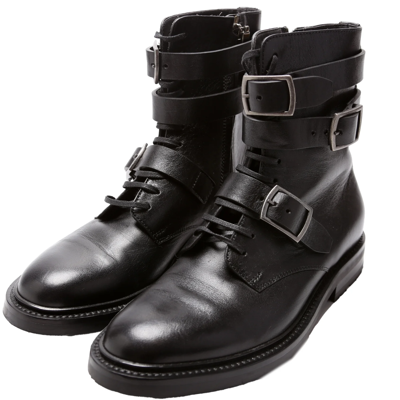 Army 20 Strap Leather Boots Size 38