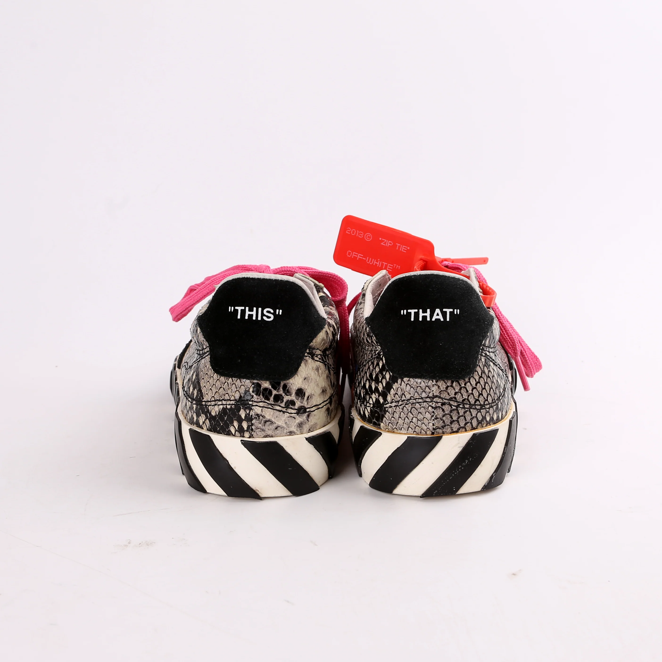 Arrow Vulcanized Low Snakeskin Sneakers Size 39 - Image 3