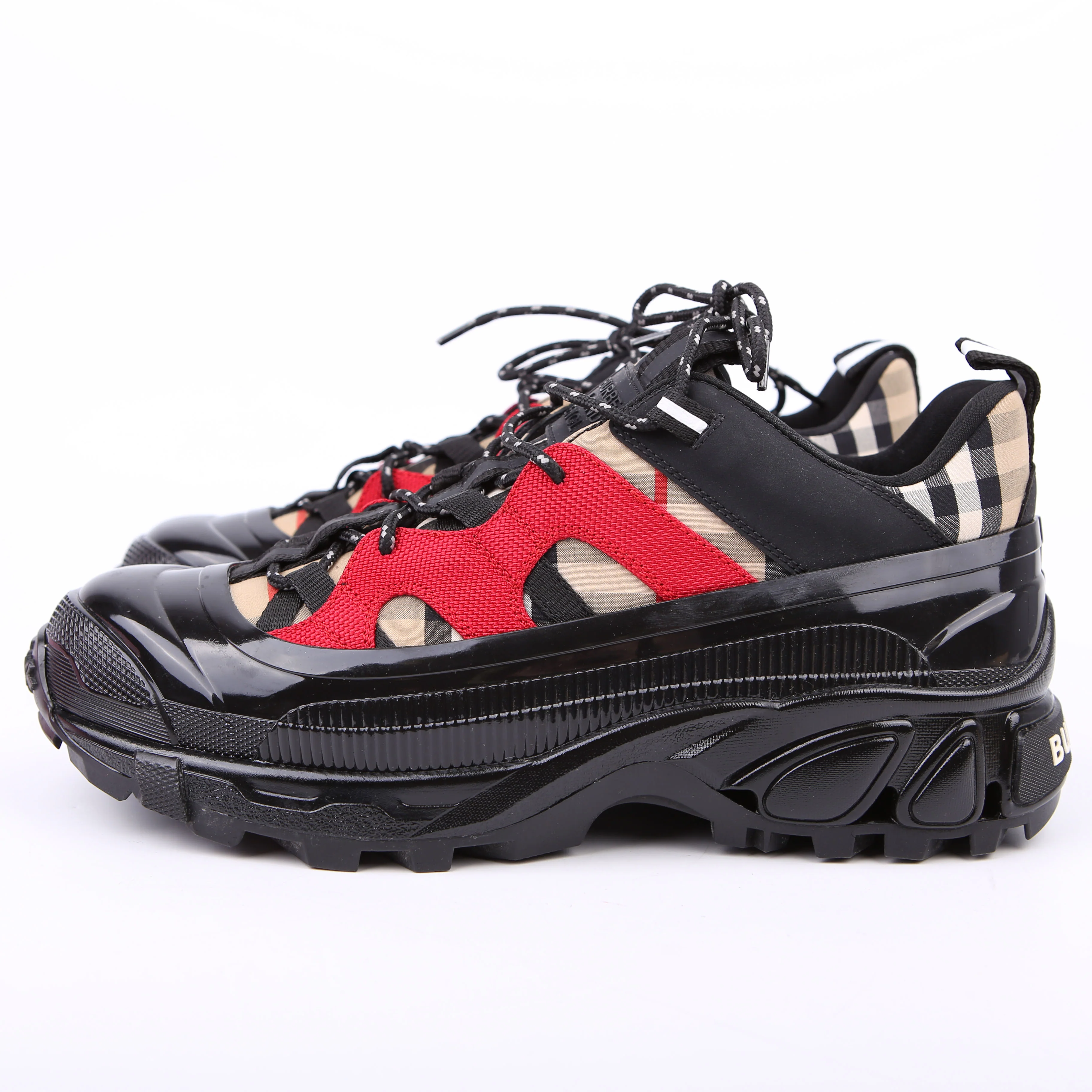 Arthur Check Sneakers Size 40 Black - Image 5
