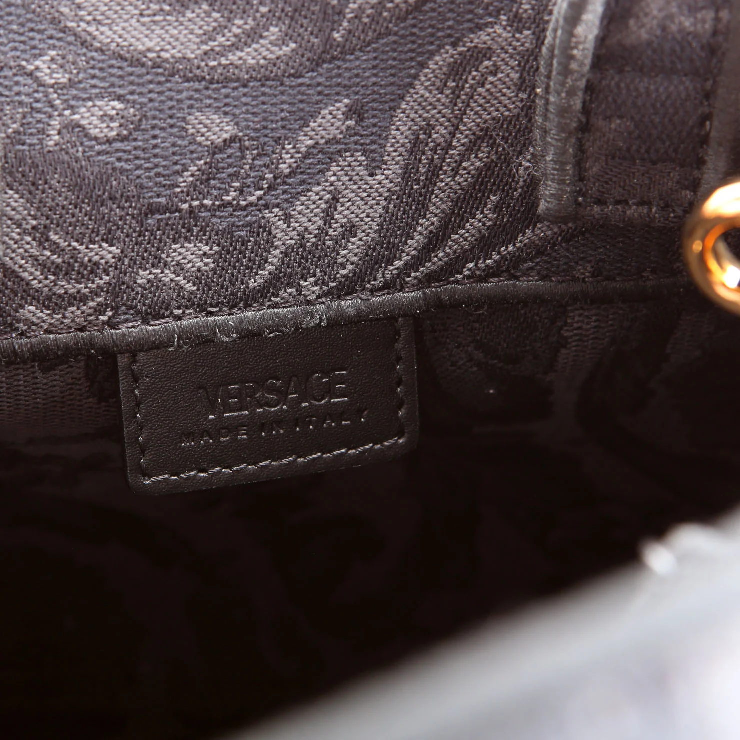 Athena Tote Small Barocco Black/Gray - Image 8