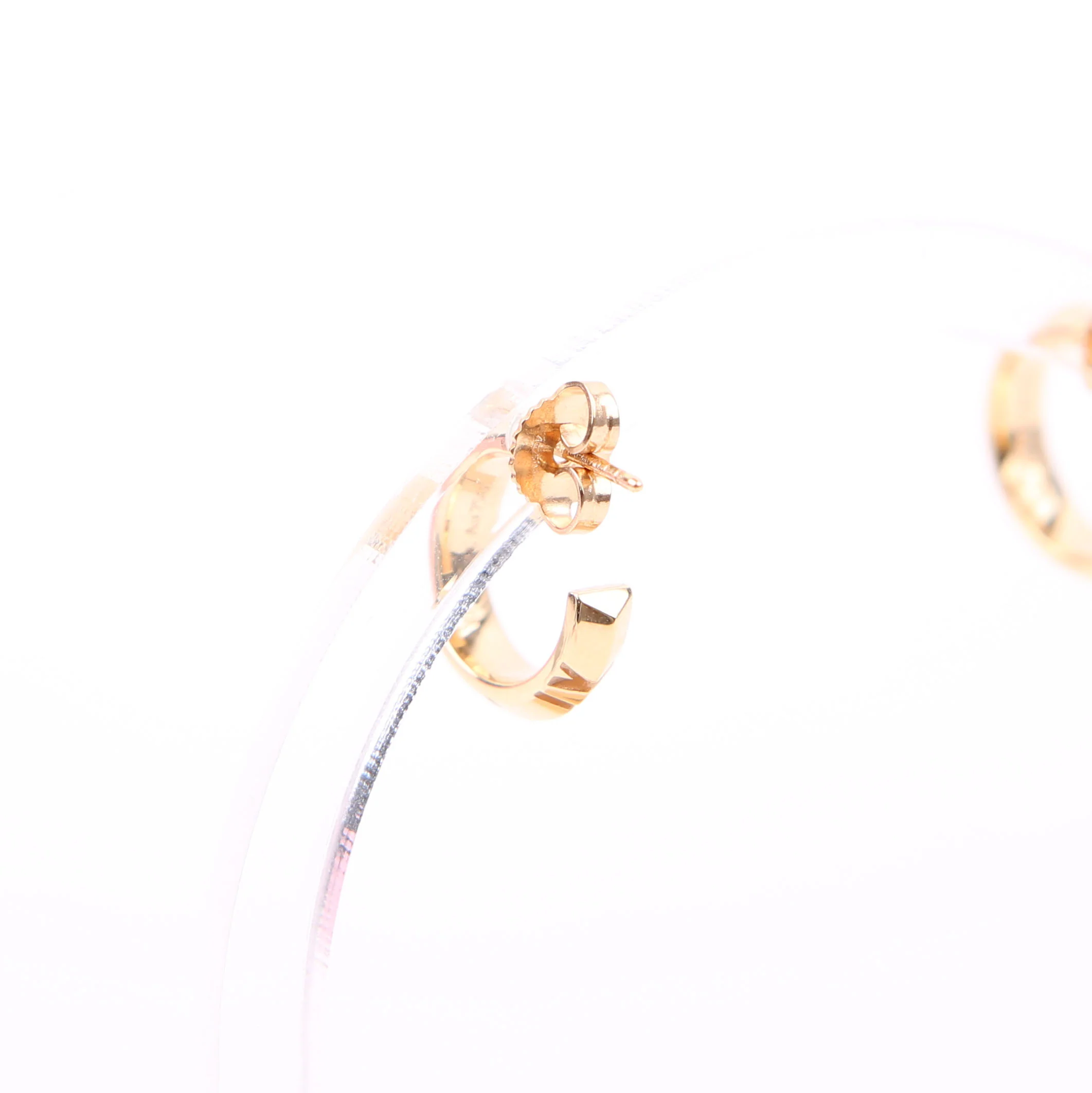Atlas X Hoops Rose Gold 18K Earrings - Image 4