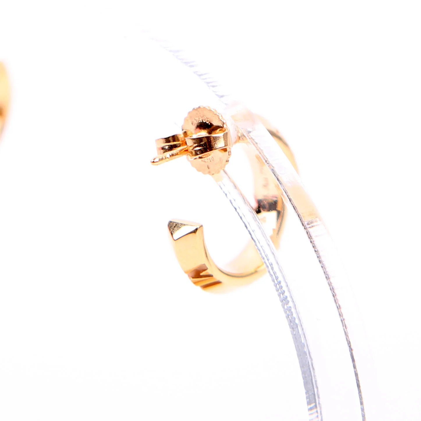 Atlas X Hoops Rose Gold 18K Earrings - Image 5