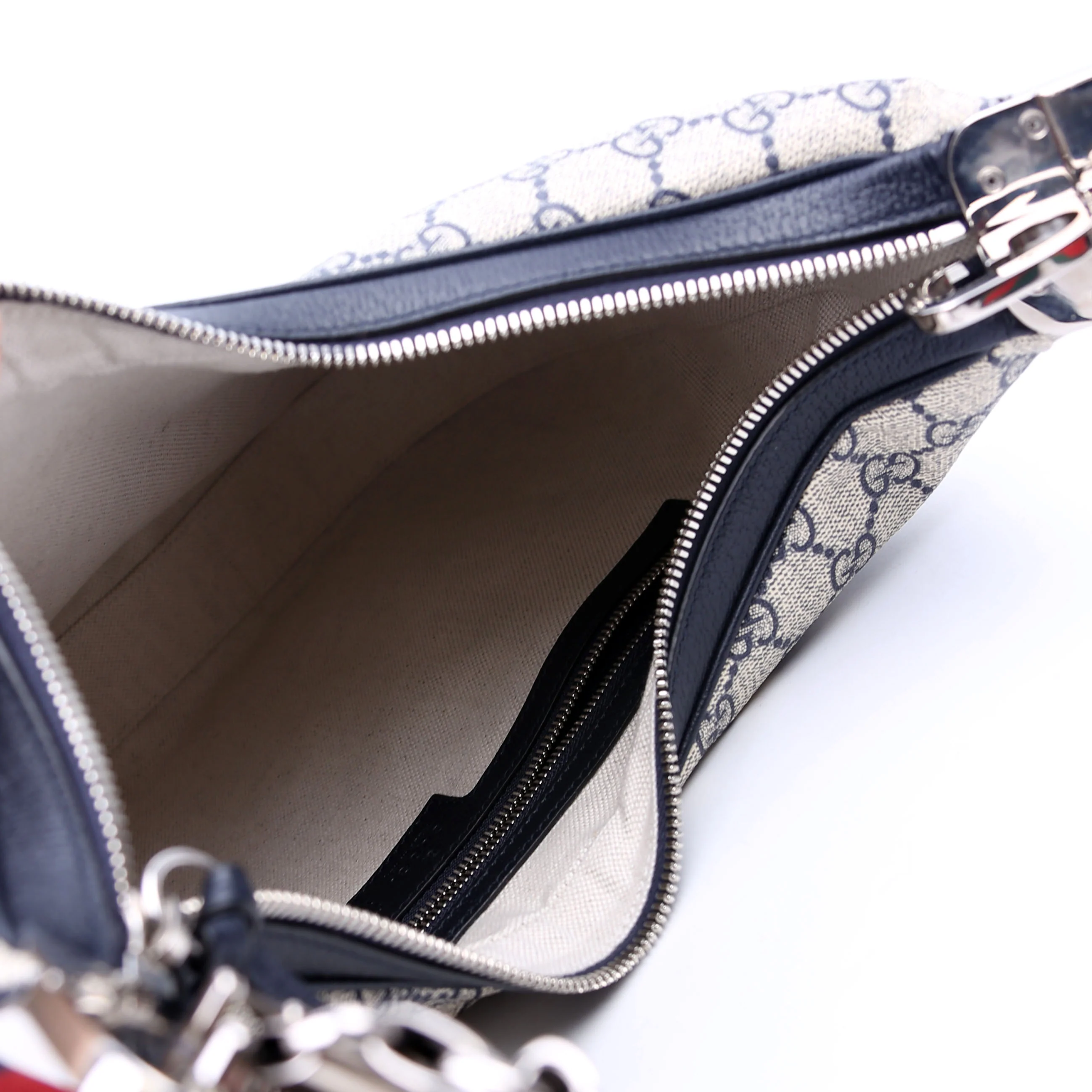 Attache GG Supreme Shoulder Bag Medium Blue - Image 12