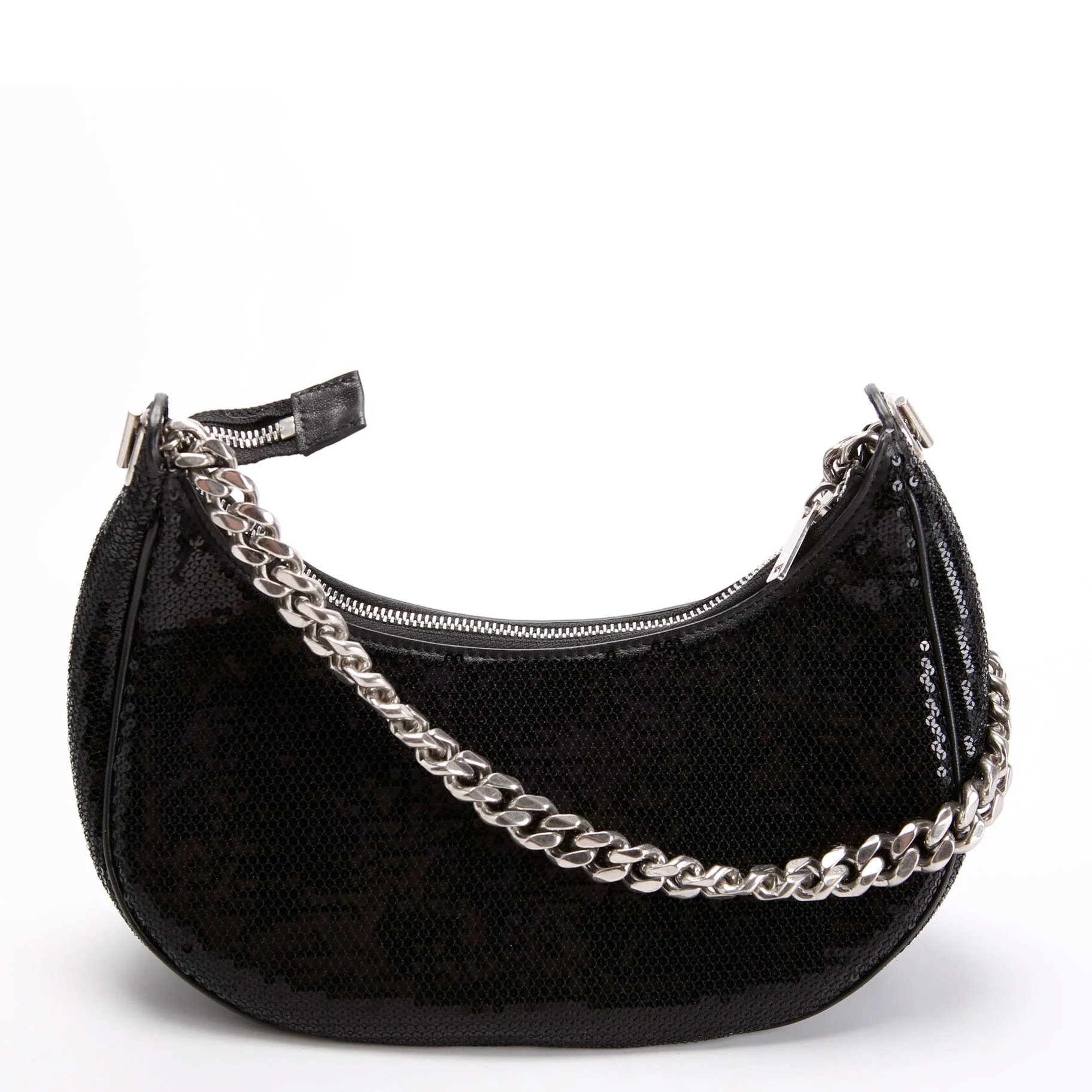 Ava Sequin Medium Chain Black/White - Image 3