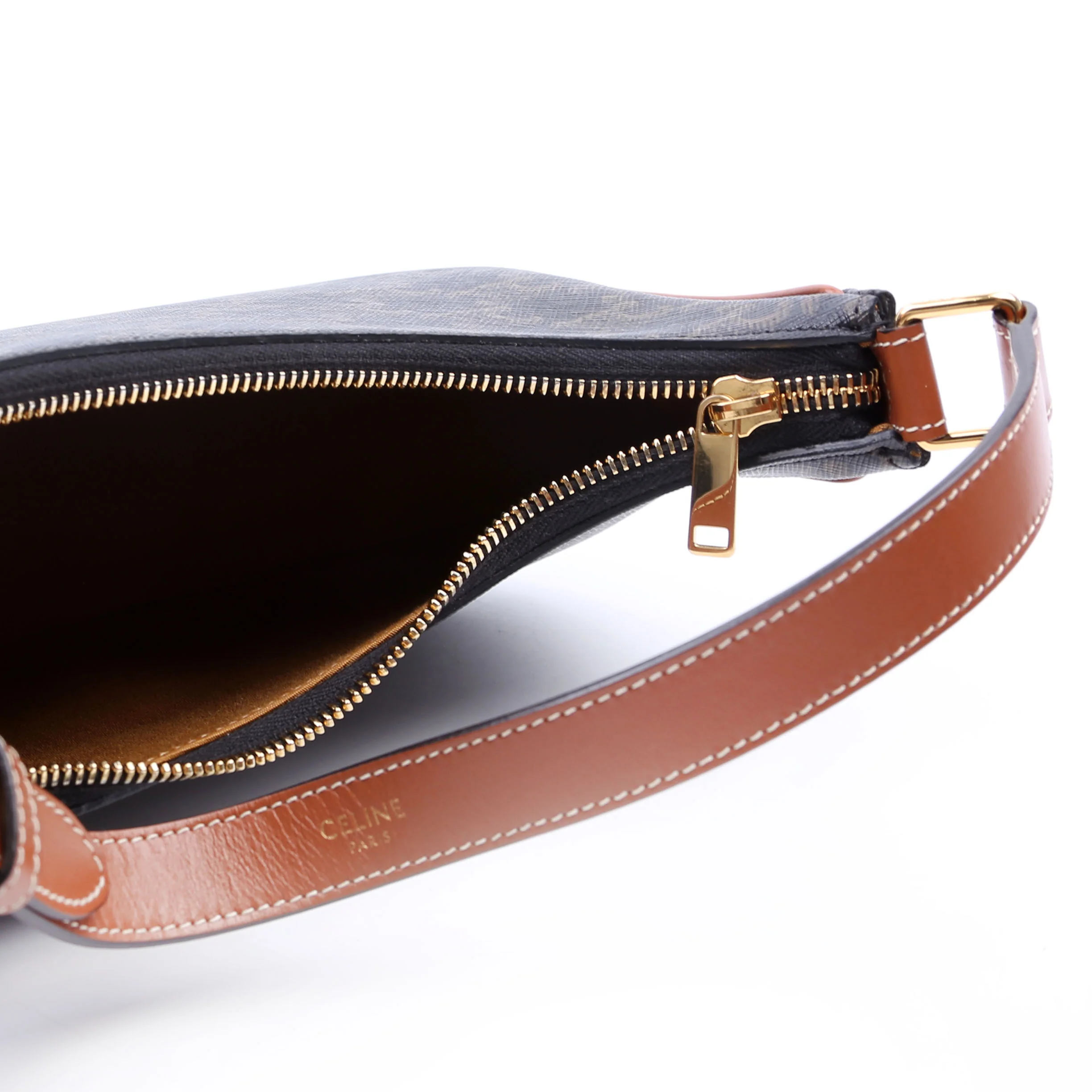 Ava Triomphe Medium Canvas/Calfskin Brown - Image 9
