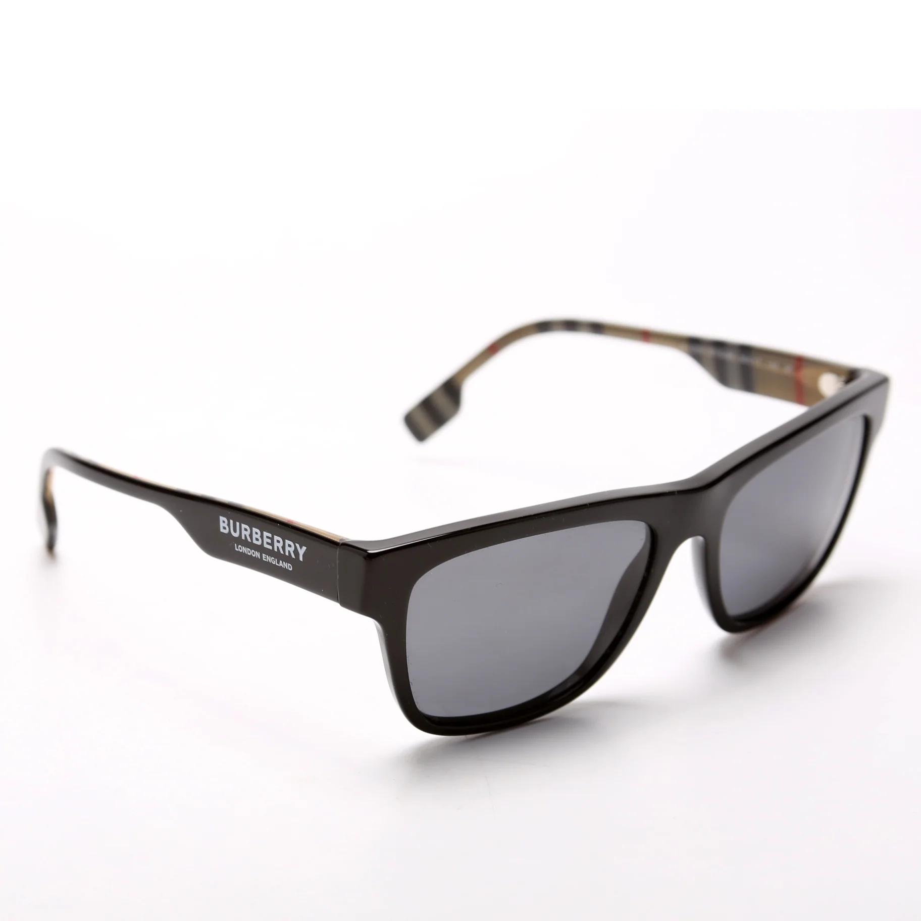 B4293 Check Rectangle Sunglasses - Image 2