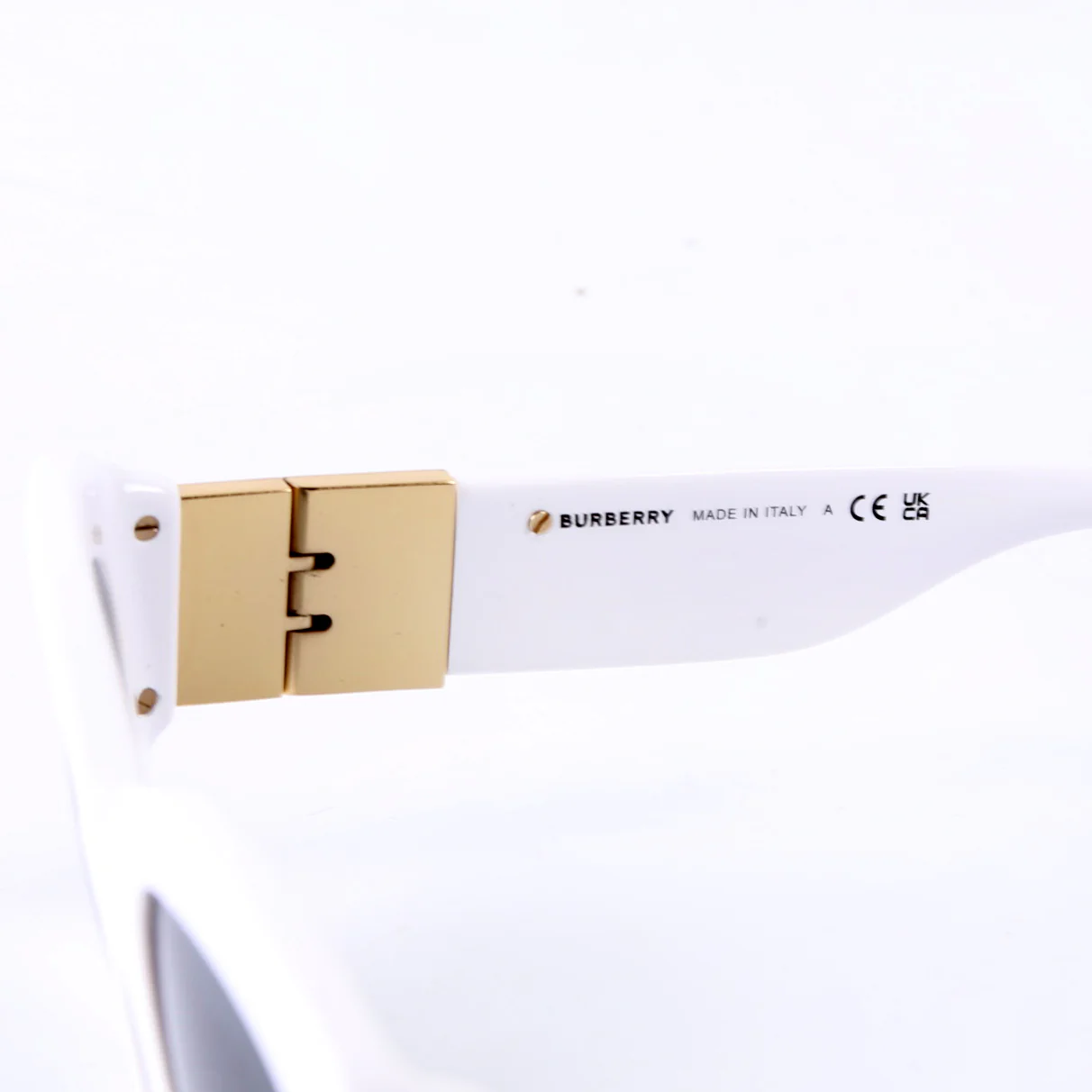 B4361 Acetate Cat Eye Sunglasses White - Image 6
