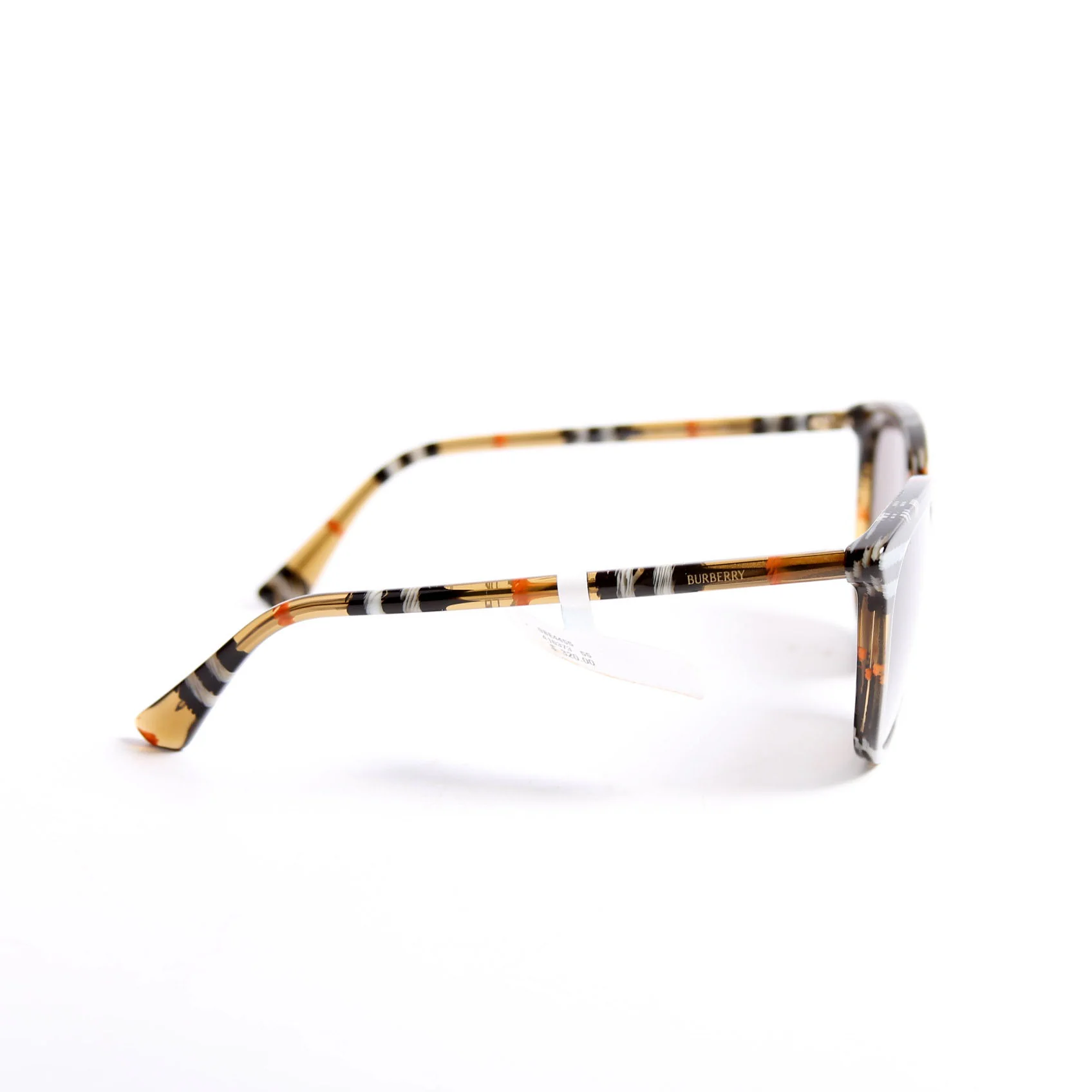 B4455 Check Round Sunglasses - Image 3