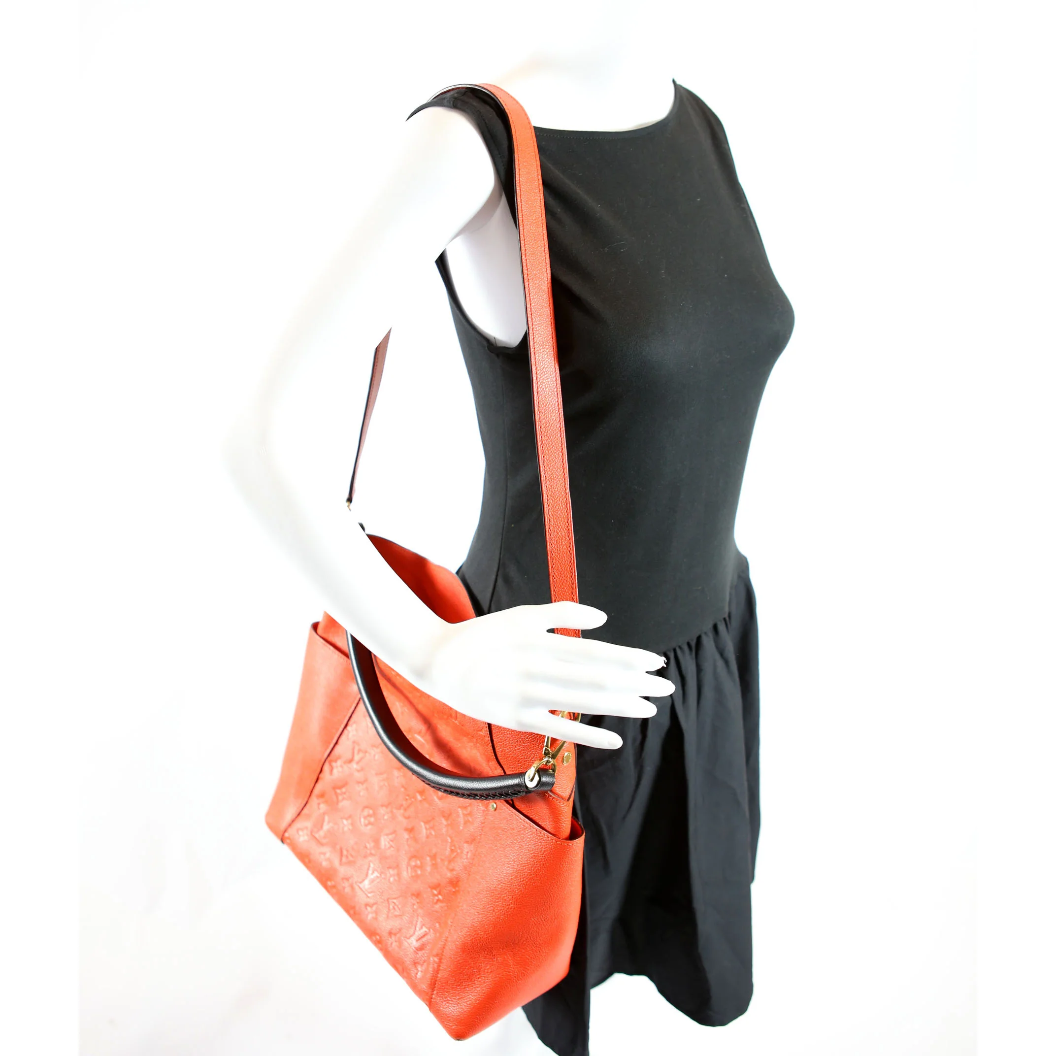 Bagatelle Hobo Empreinte Orange/Black - Image 11