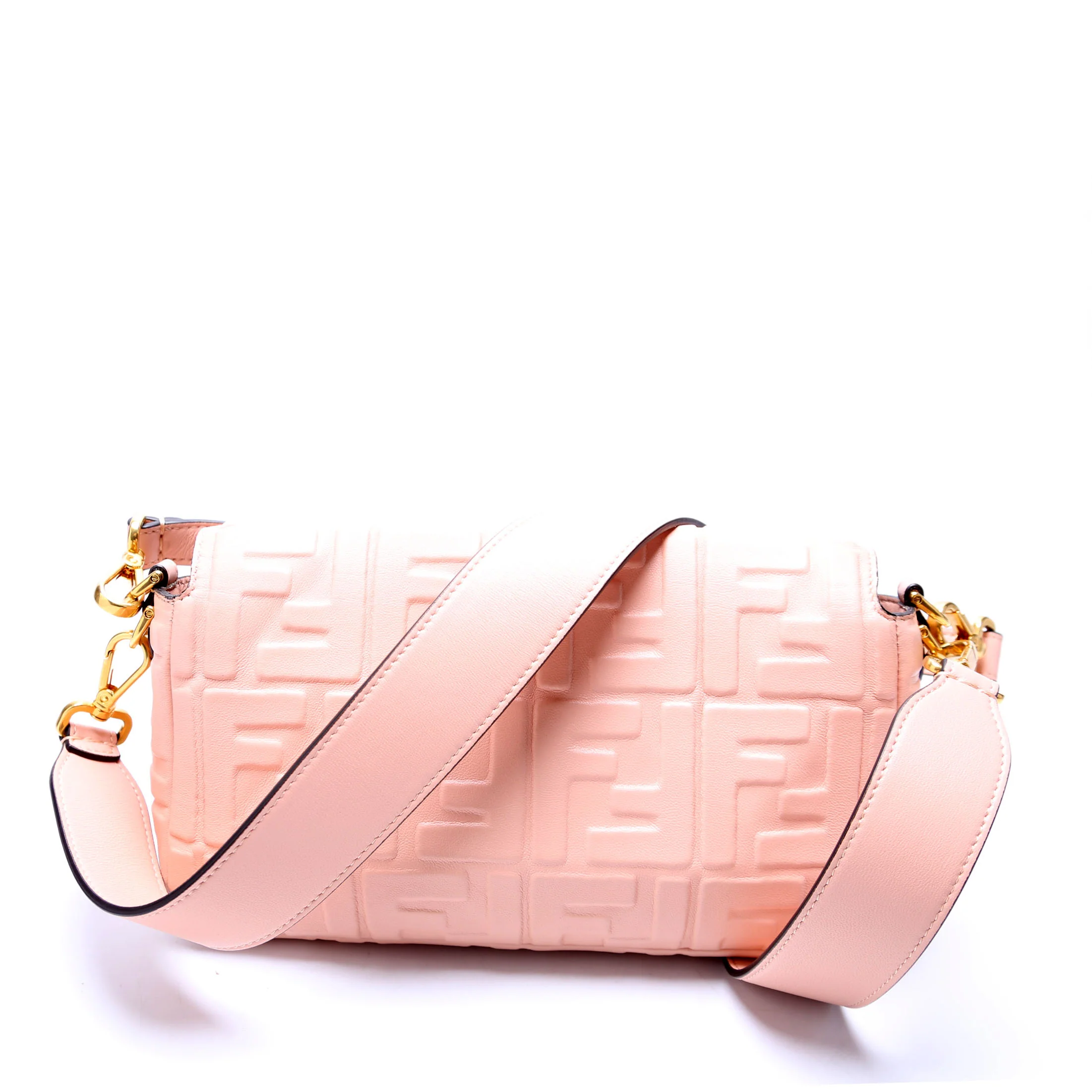 Baguette FF Embossed Nappa Pink - Image 3