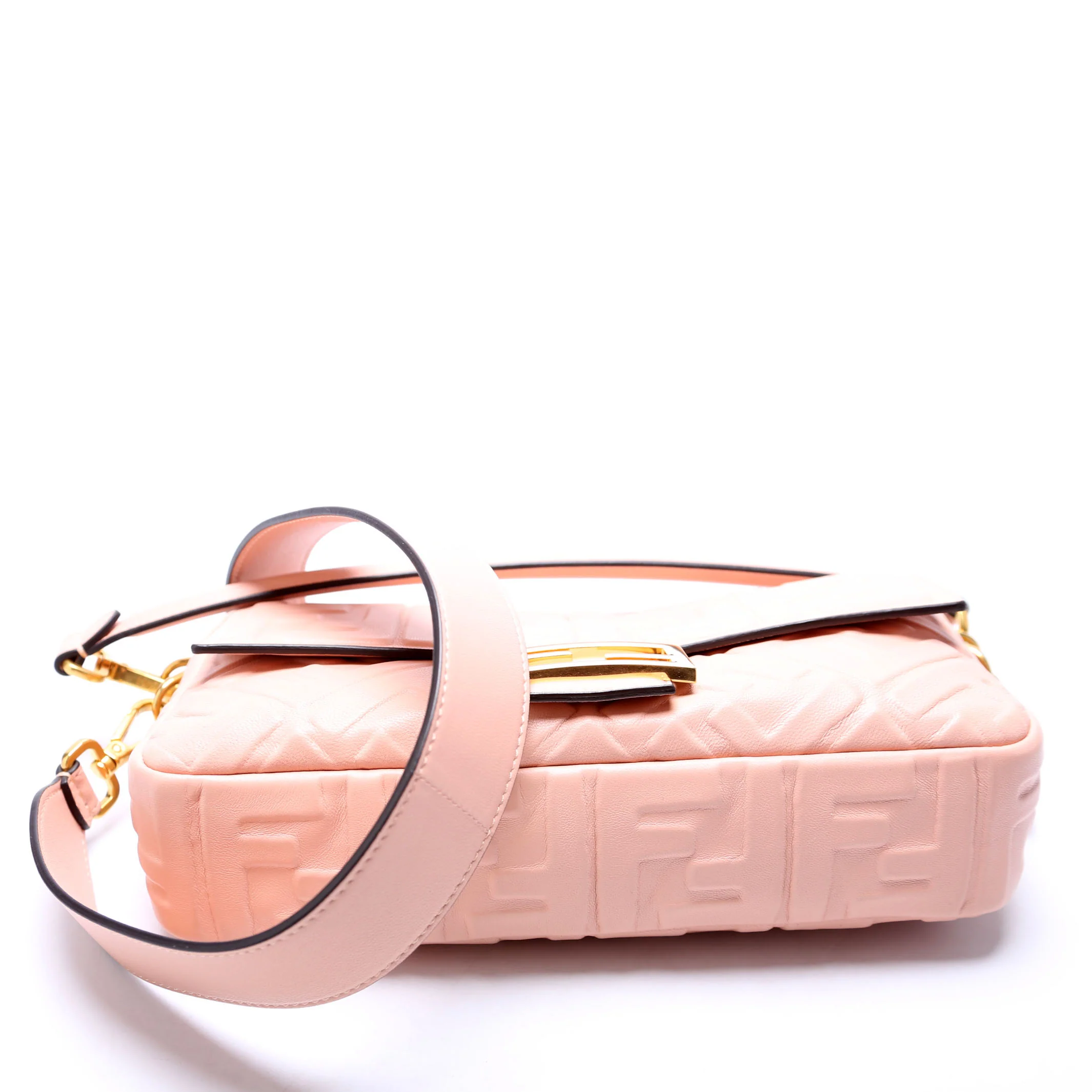 Baguette FF Embossed Nappa Pink - Image 4