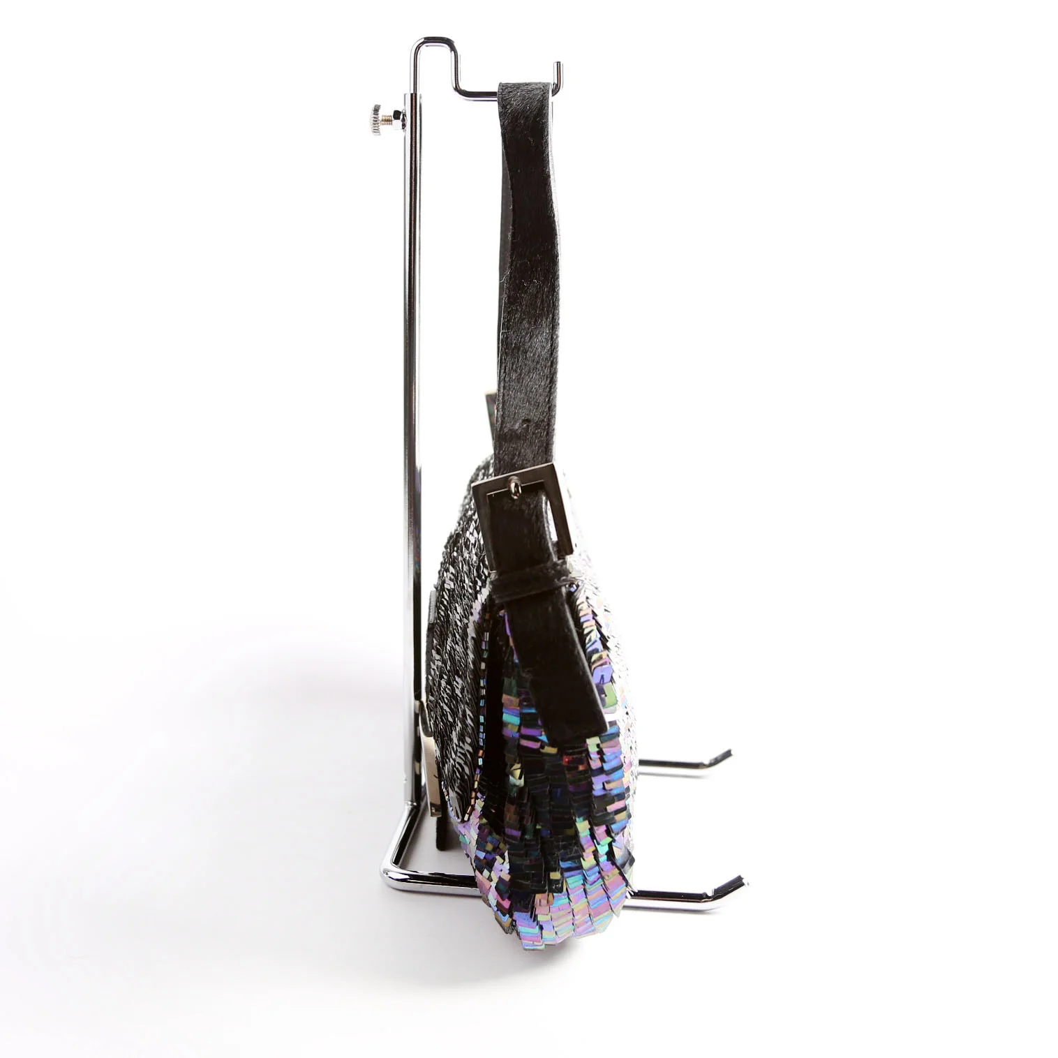 Baguette Sequin Ponyhair Blue - Image 4