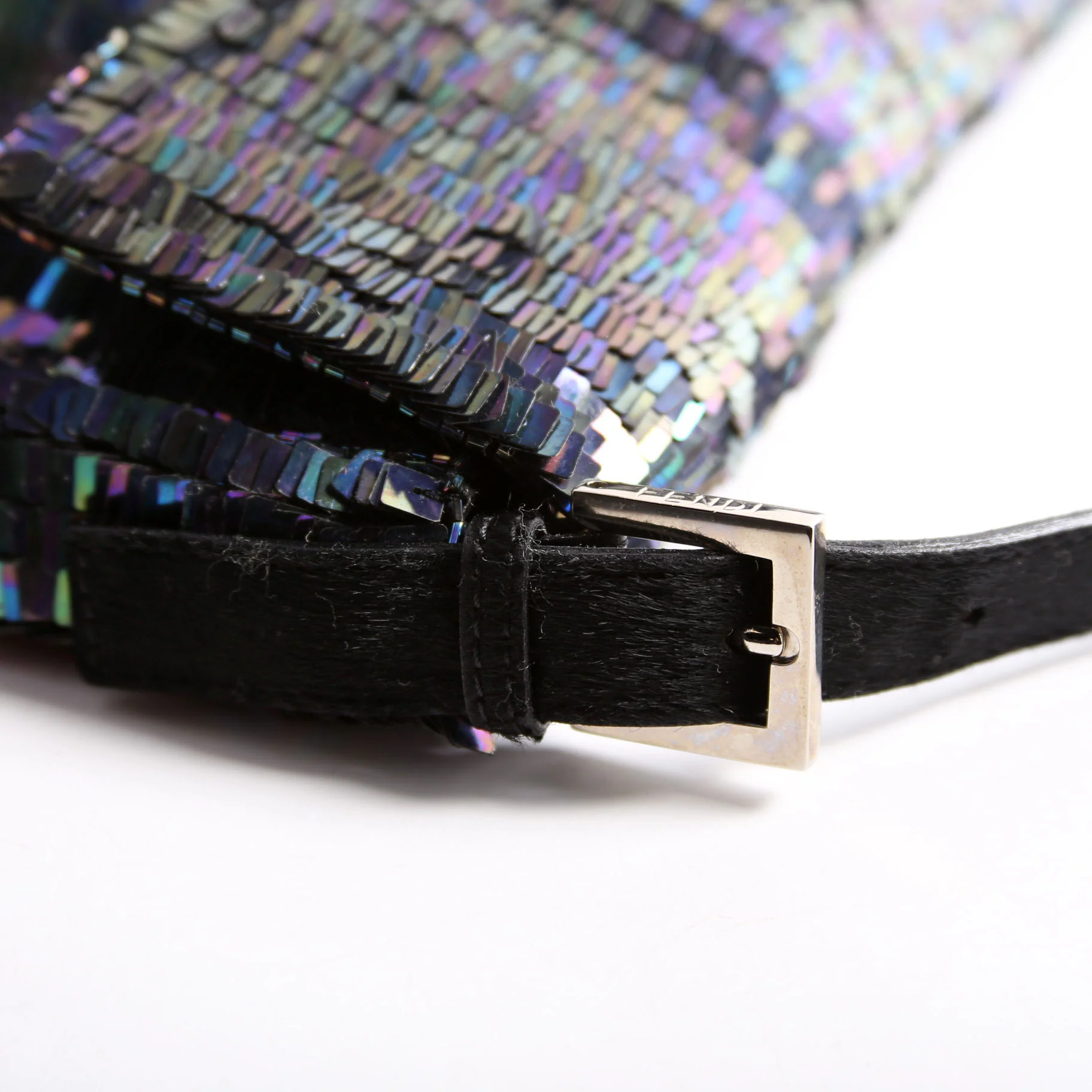 Baguette Sequin Ponyhair Blue - Image 8