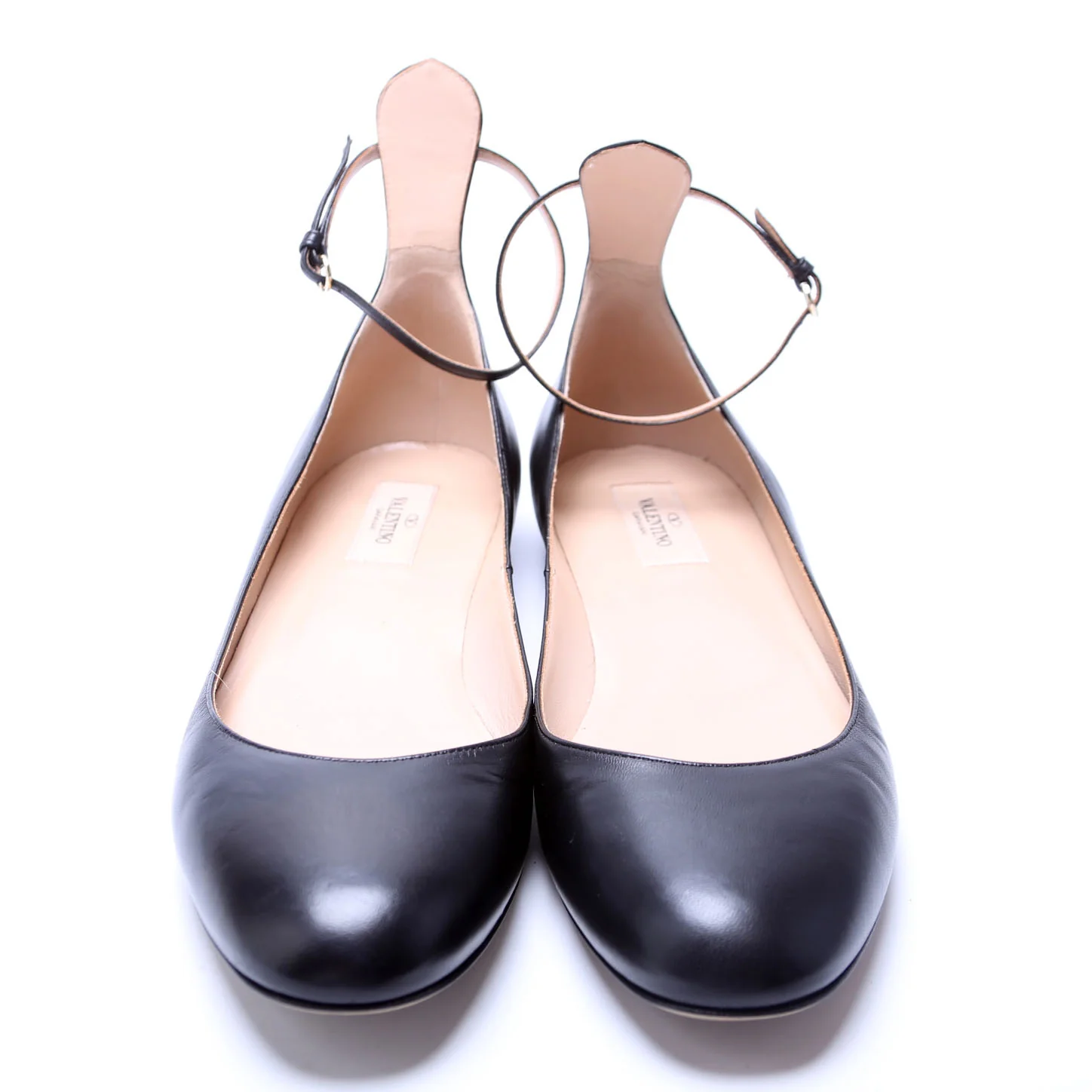 Ballet Ankle Strap Flats Size 41 Black - Image 2