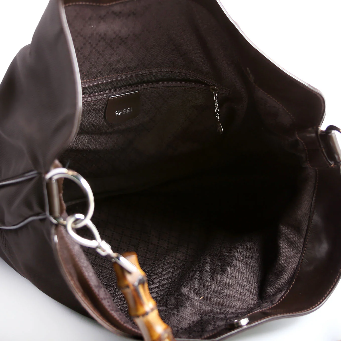 Bamboo Handle 2Way Nylon Brown - Image 9