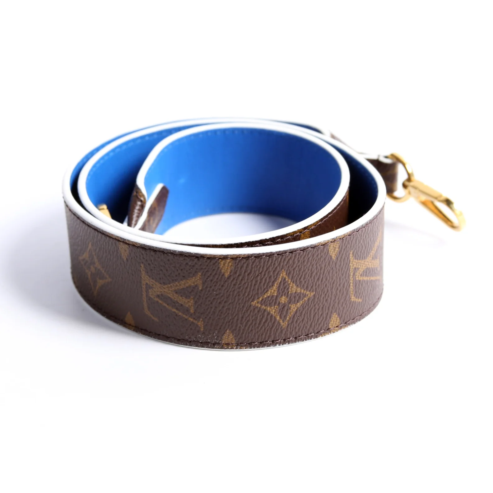 Bandouliere Monogram/Leather Strap Blue - Image 3