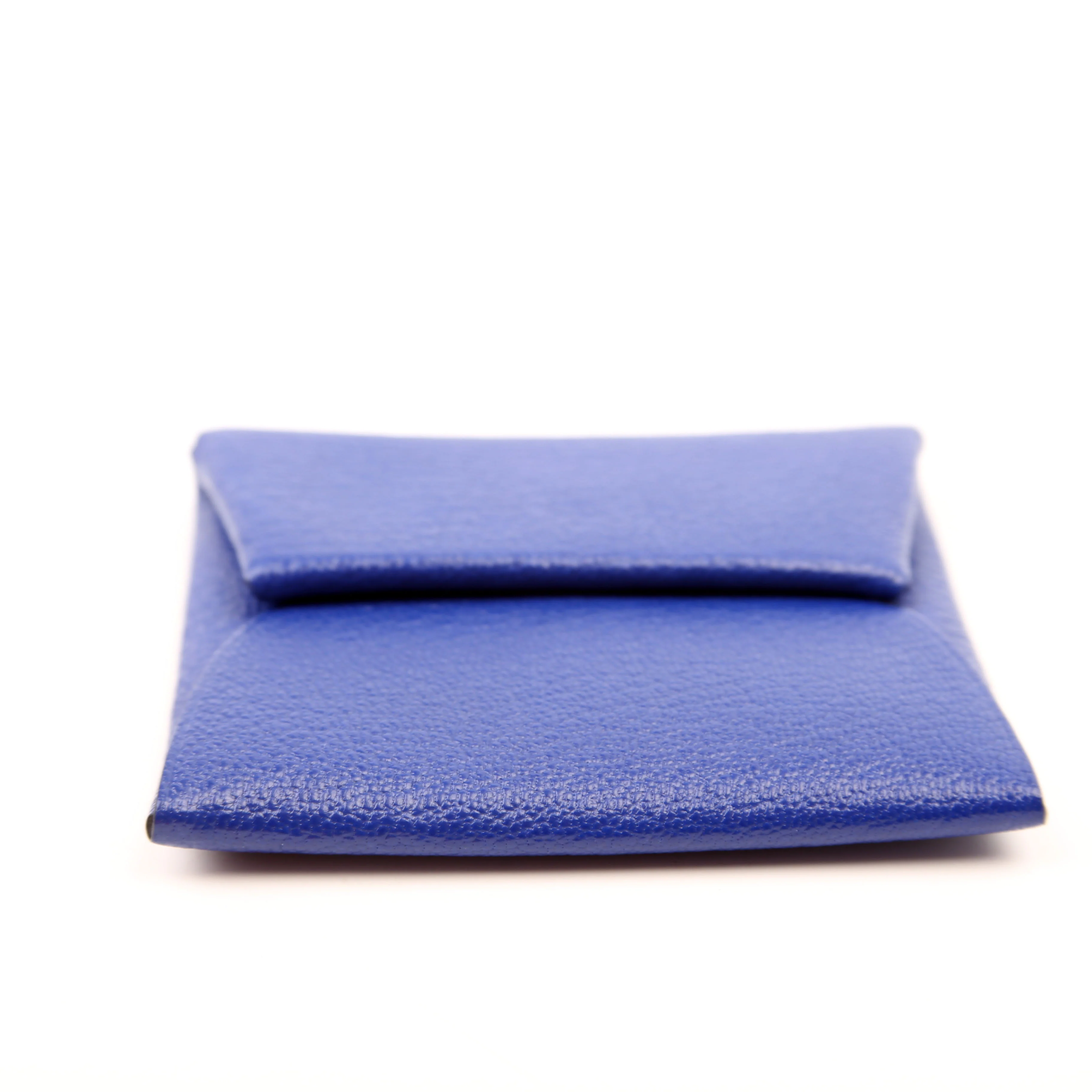 Basita Change Purse Chevre Leather Blue - Image 4