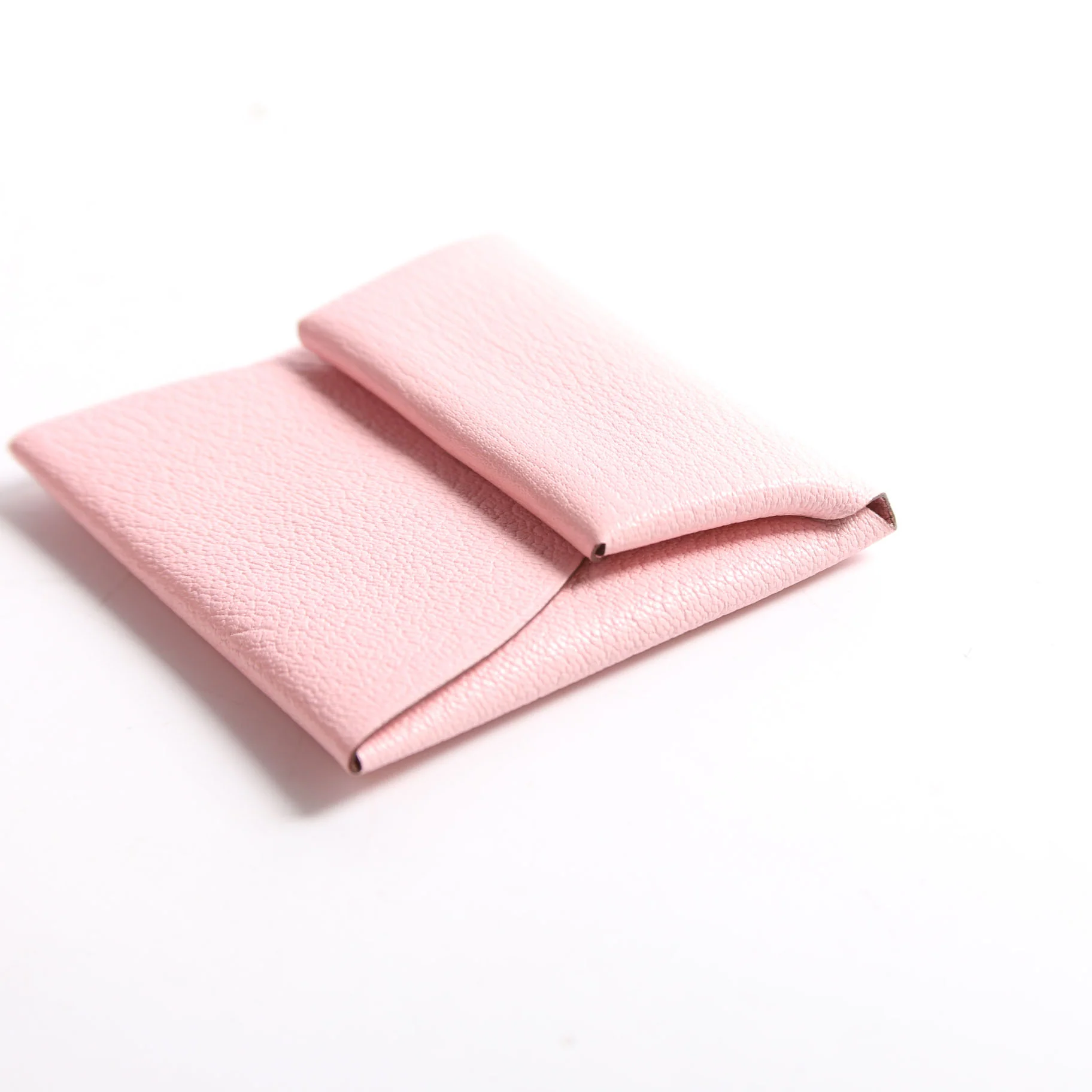 Bastia Change Purse Chevre Leather Pink - Image 5