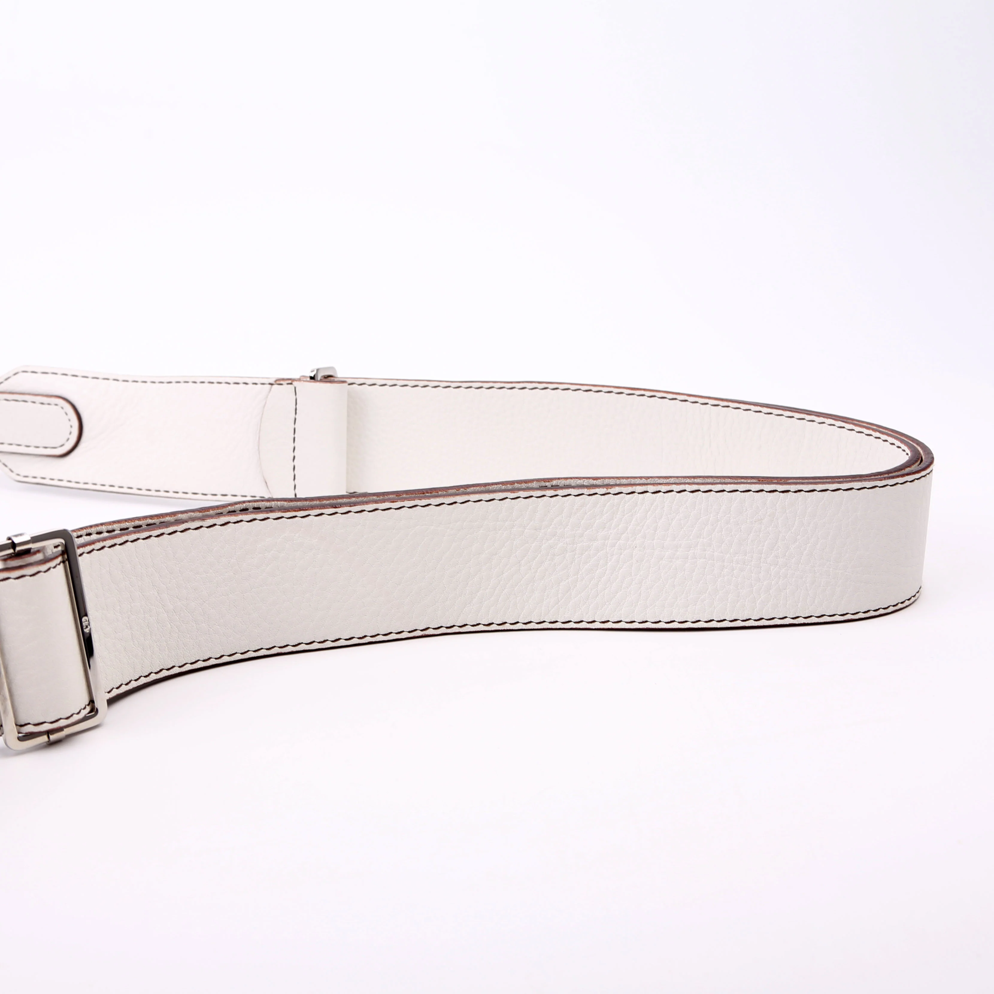Baudrier Saddle Bag Leather White - Image 9