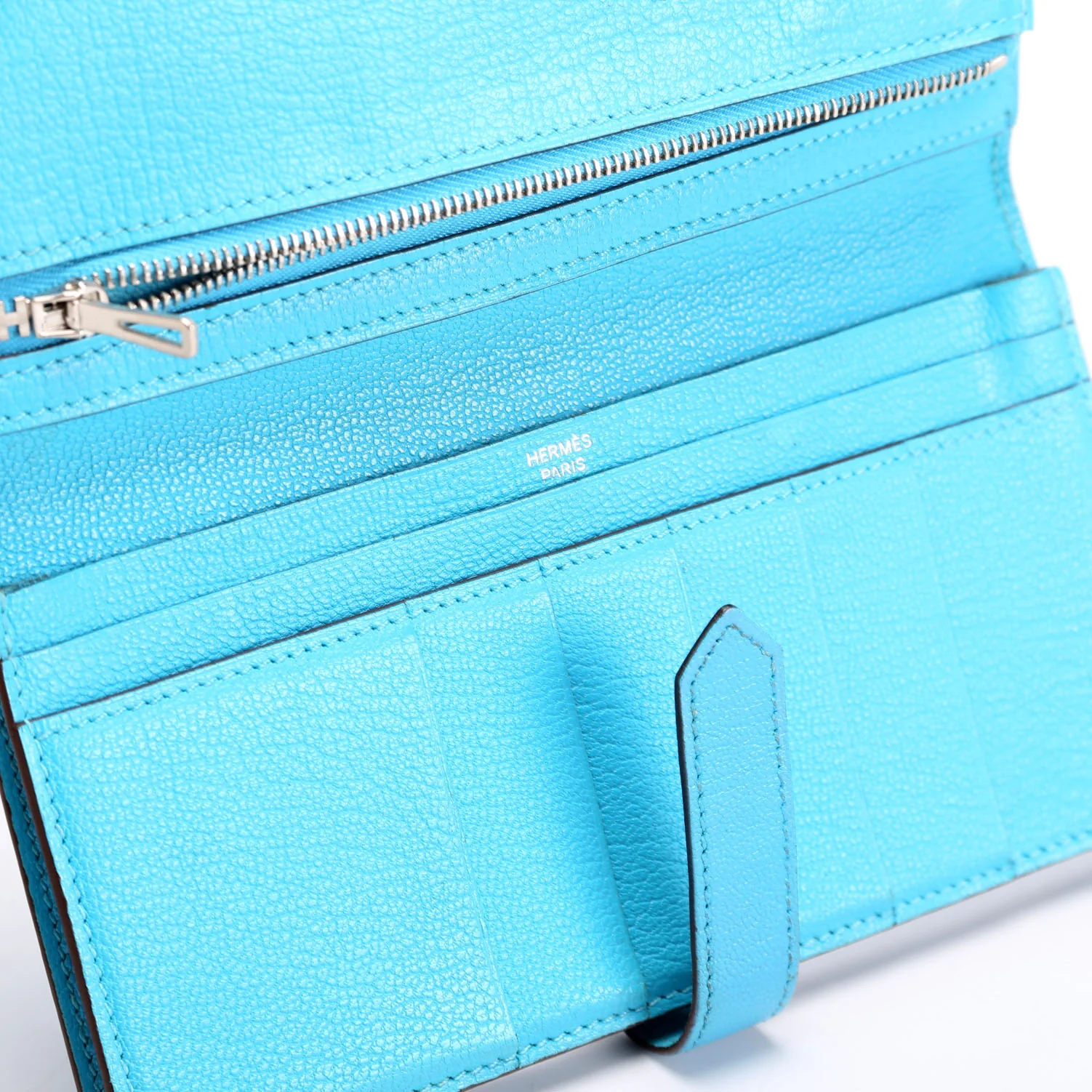 Bearn Wallet Chevre Leather Blue - Image 7