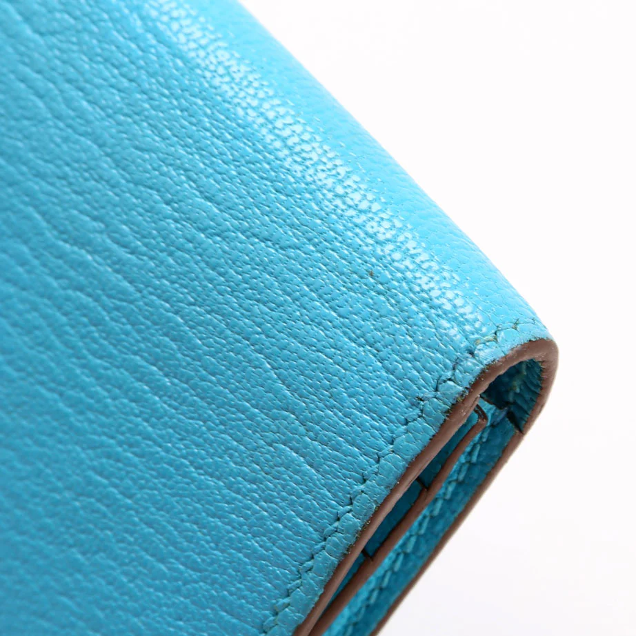 Bearn Wallet Chevre Leather Blue - Image 8