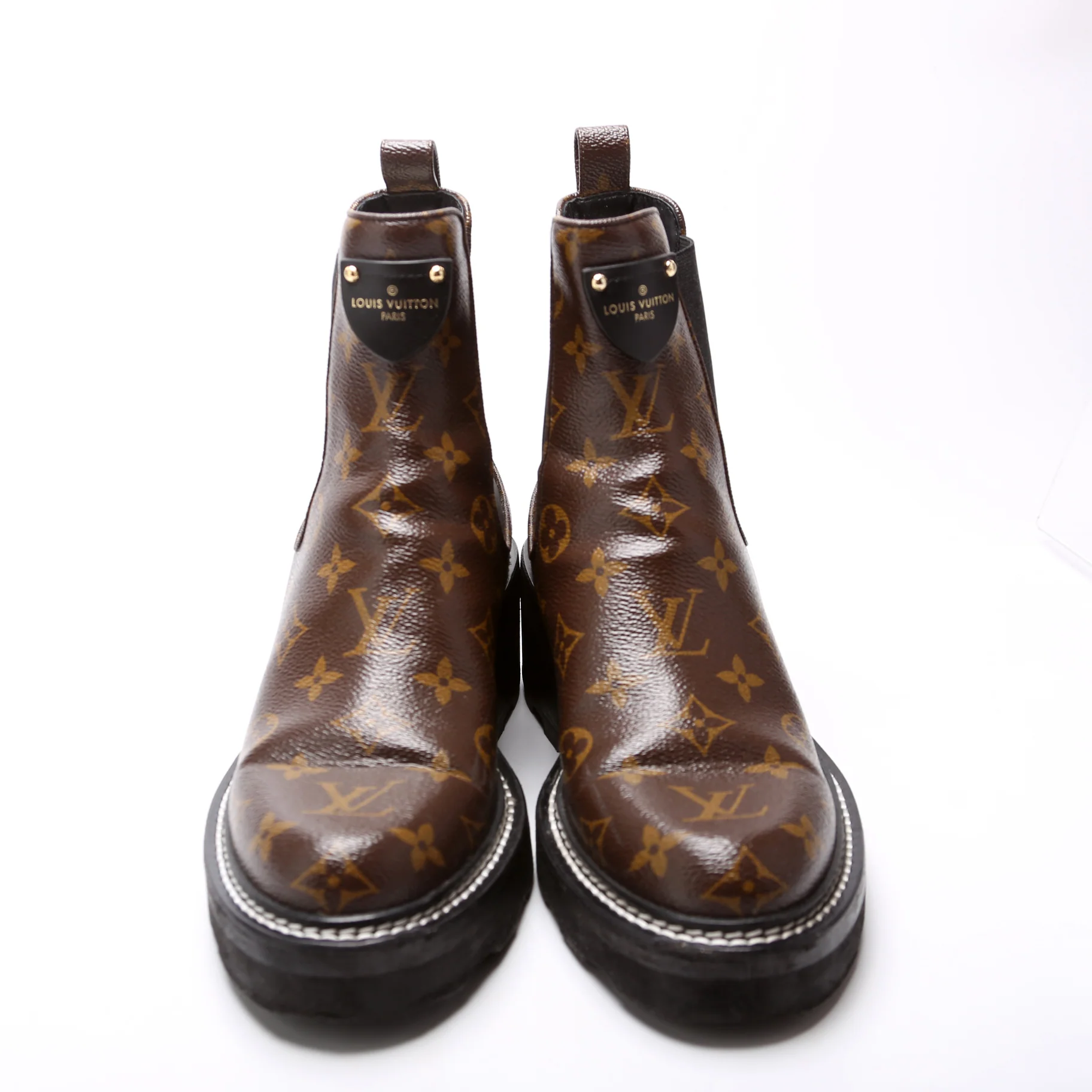 Beaubourg Monogram Ankle Boots Size 38.5 - Image 2