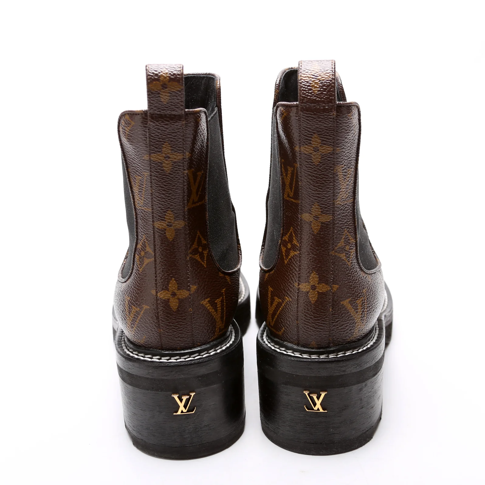 Beaubourg Monogram Ankle Boots Size 38.5 - Image 4
