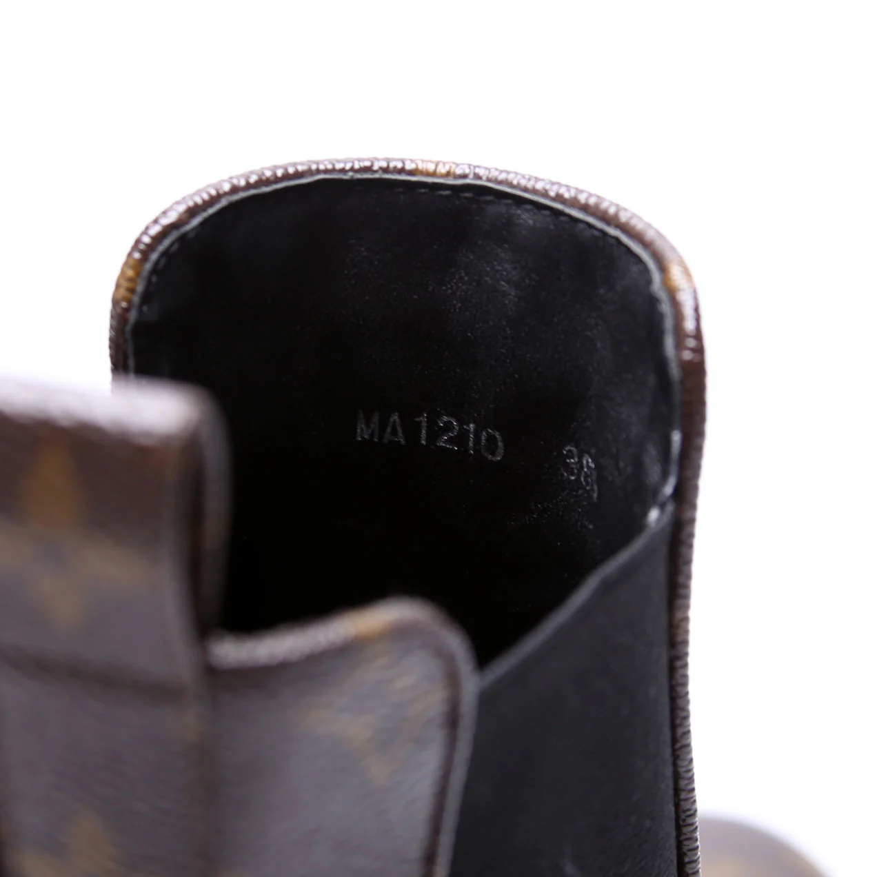 Beaubourg Monogram Ankle Boots Size 38.5 Brown/Black - Image 5