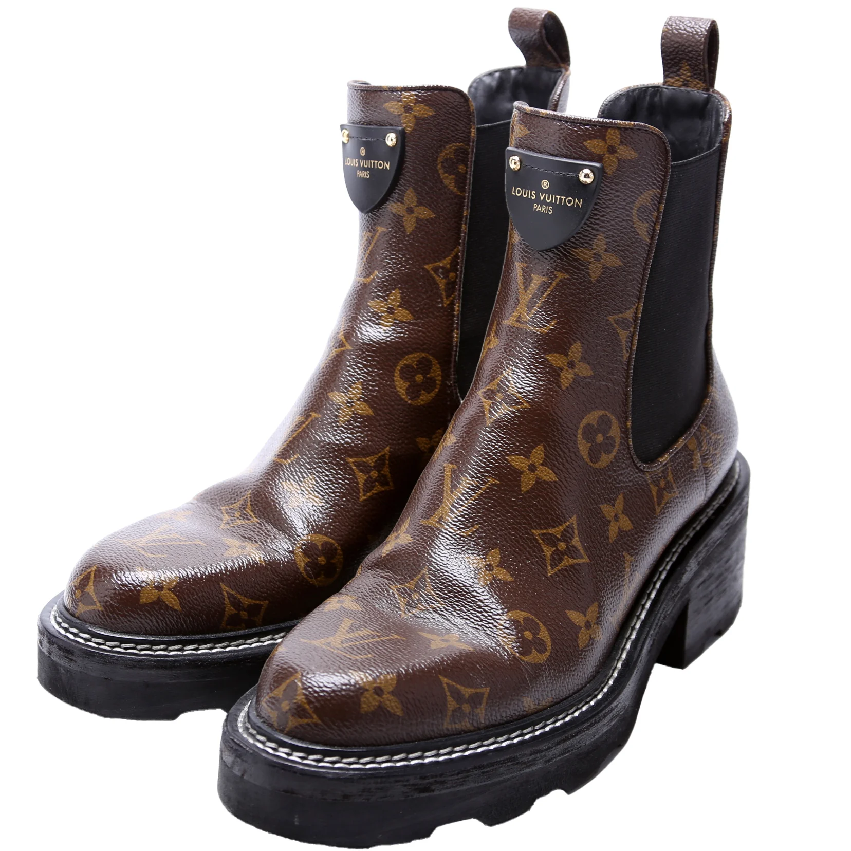 Beaubourg Monogram Ankle Boots Size 39.5