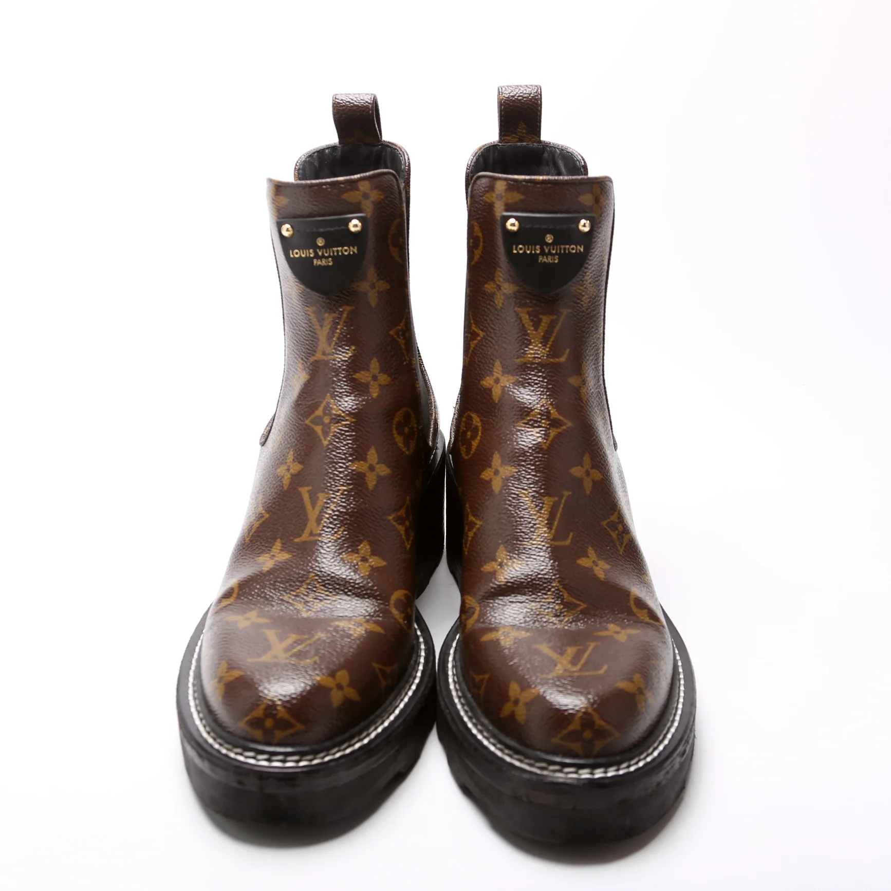 Beaubourg Monogram Ankle Boots Size 39.5 - Image 2