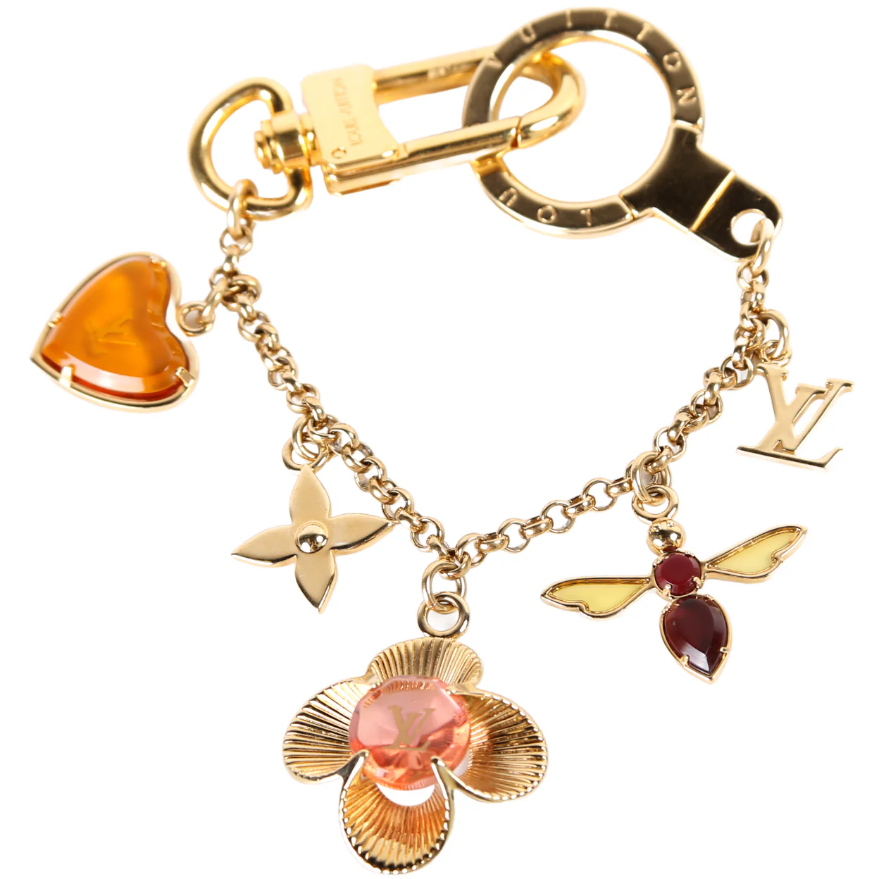 Bee Flower Chain Bag Charm