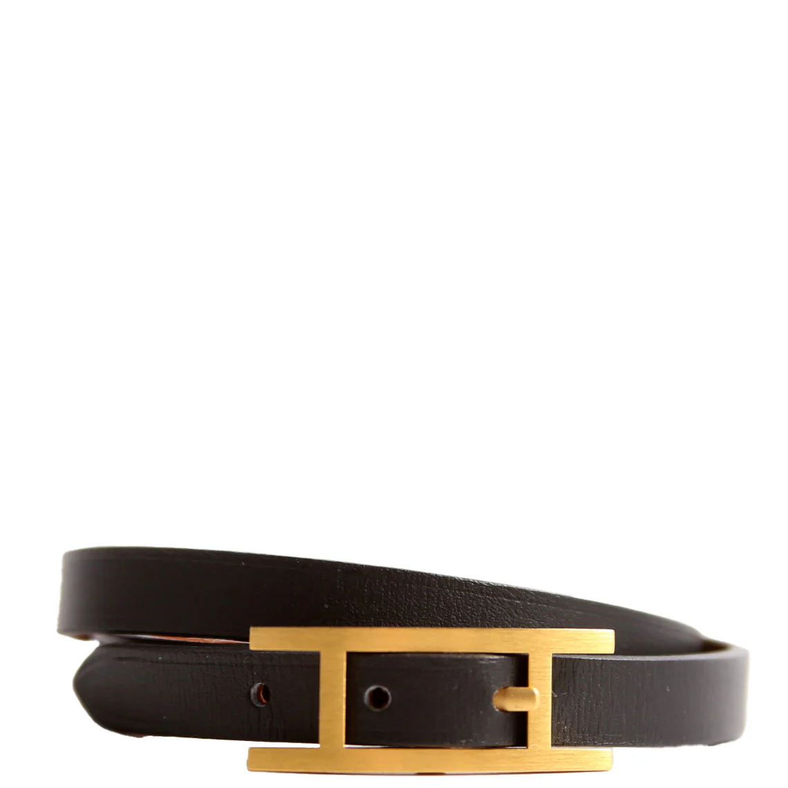 Behapi Double Tour Bracelet Black/Gold