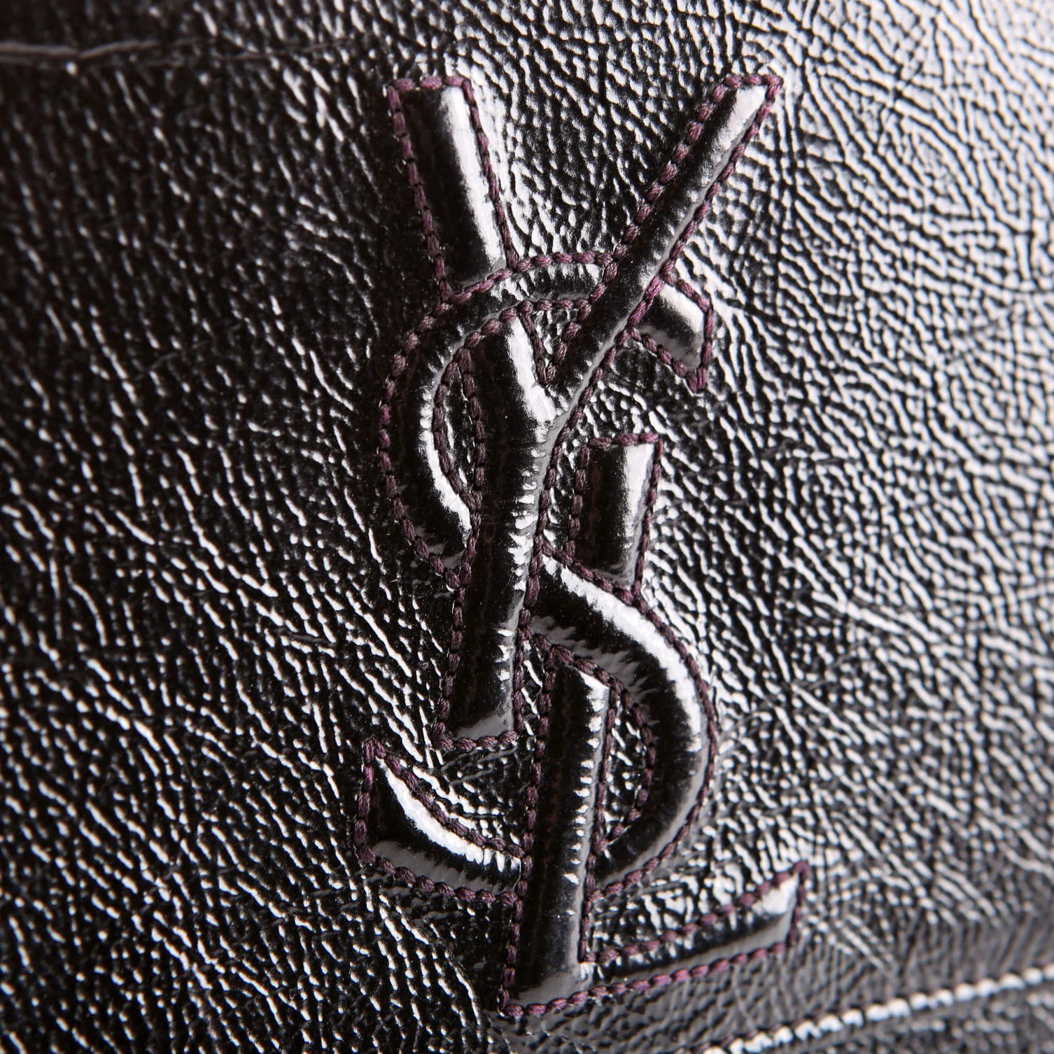 Belle De Jour Clutch Texture Patent 203855 Black - Image 8