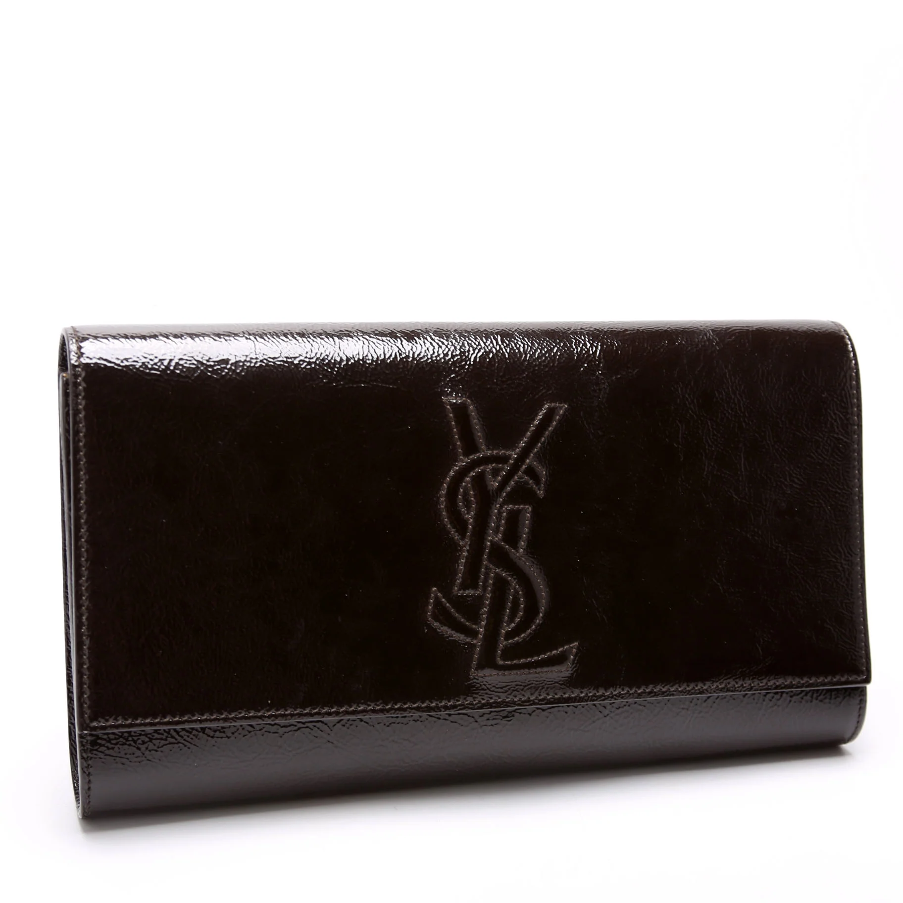 Belle De Jour Clutch Textured Patent 347990 Black - Image 2
