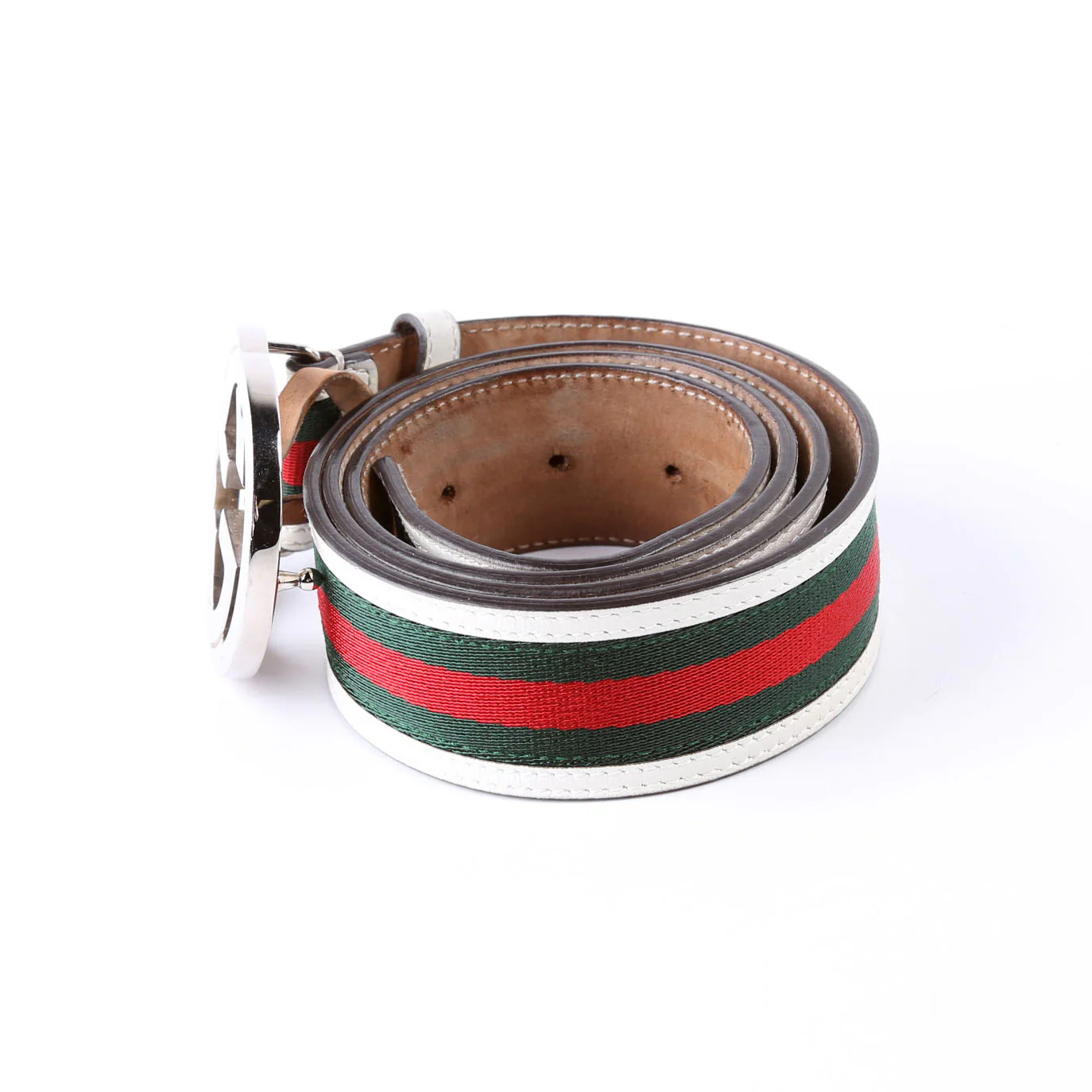 Belt: 114984 Web Canvas Interlocking G Size 95/38 - Image 2