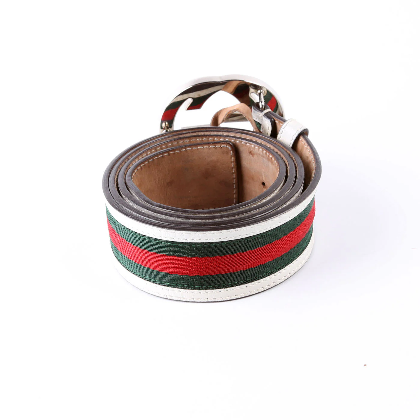 Belt: 114984 Web Canvas Interlocking G Size 95/38 - Image 3