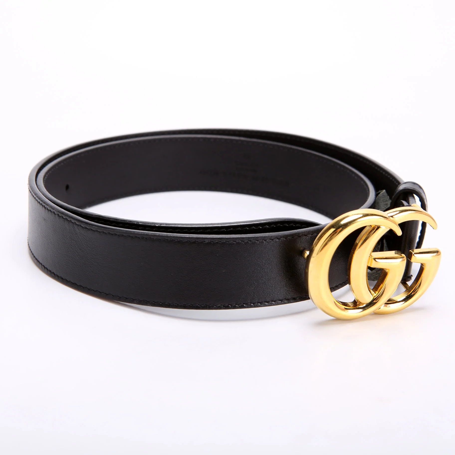 Belt: 414516 GG Marmont Size 85/34 Black/Gold - Image 2