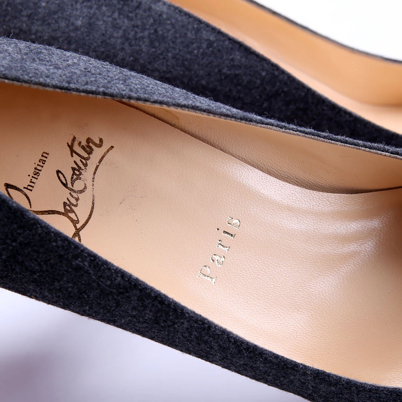Biana 85 Wool Platform Pumps Size 39.5 Grey - Image 5