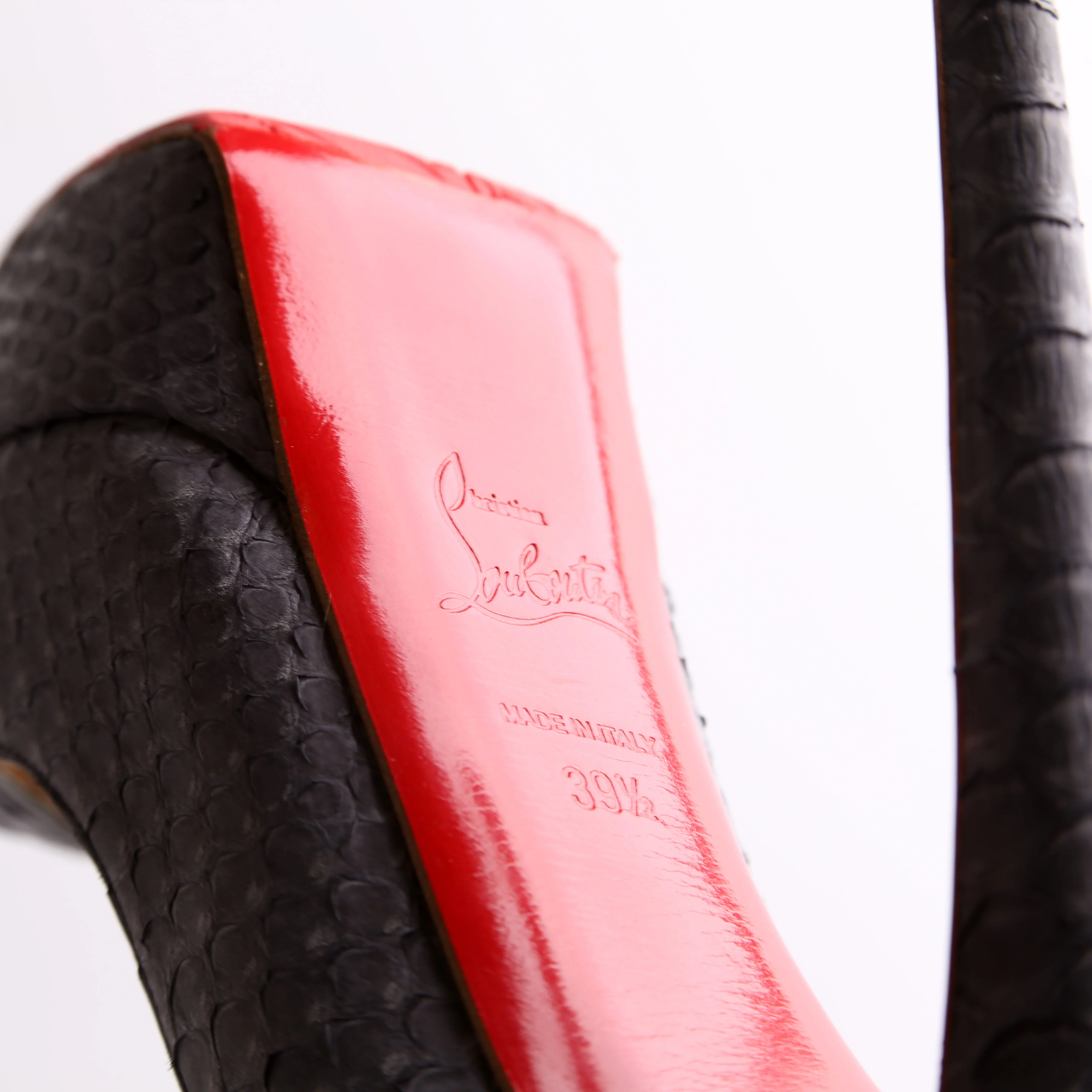 Bianca 1400MM Python Embossed Pumps Size 39.5 - Image 7