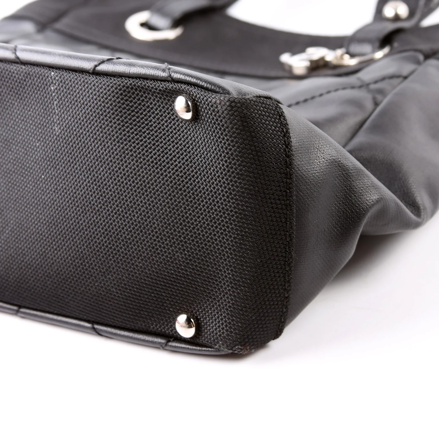 Biarritz Coated Canvas Tote Black - Image 7